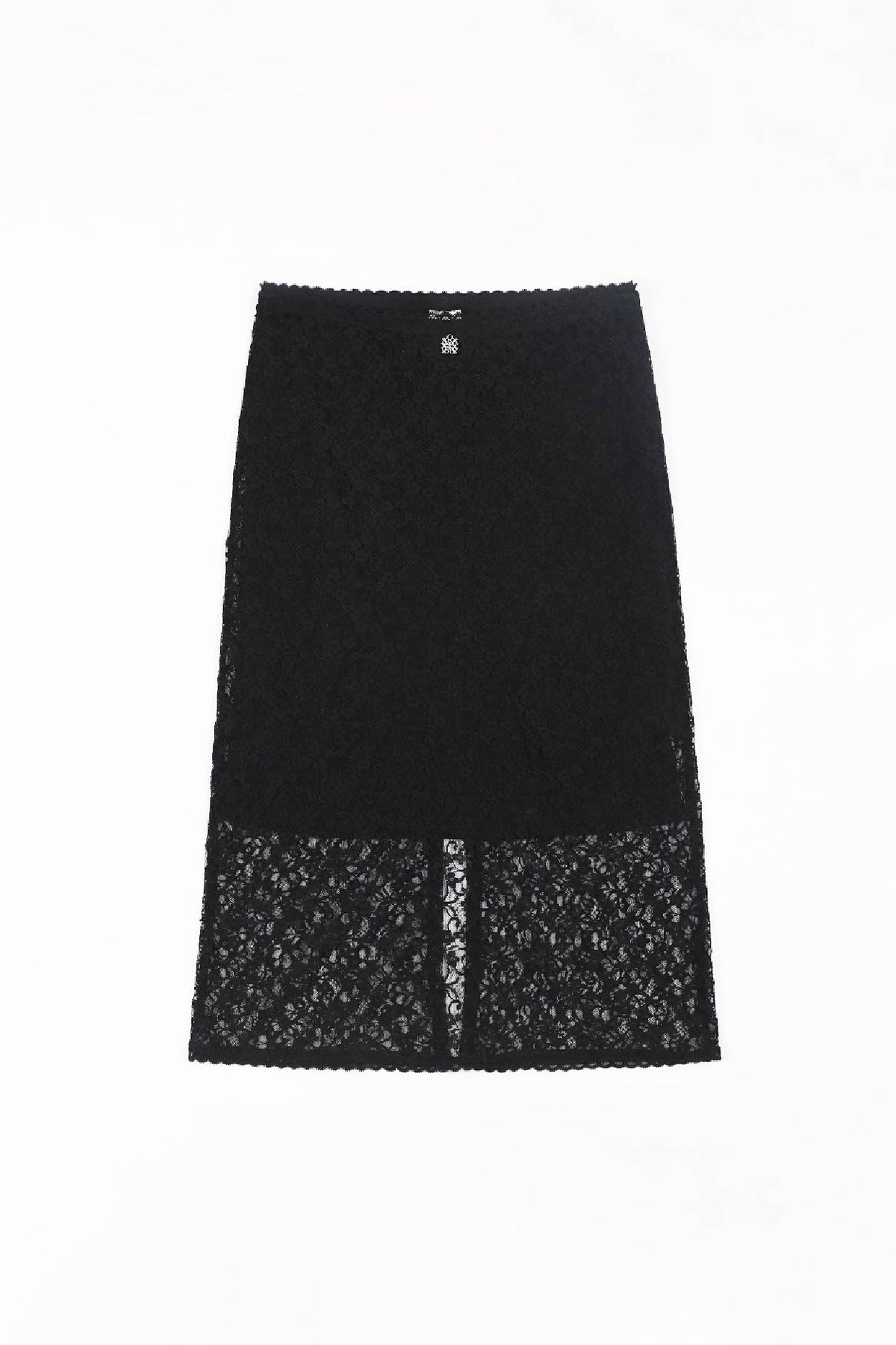 Badblood Selena Lace Midi Skirt Black