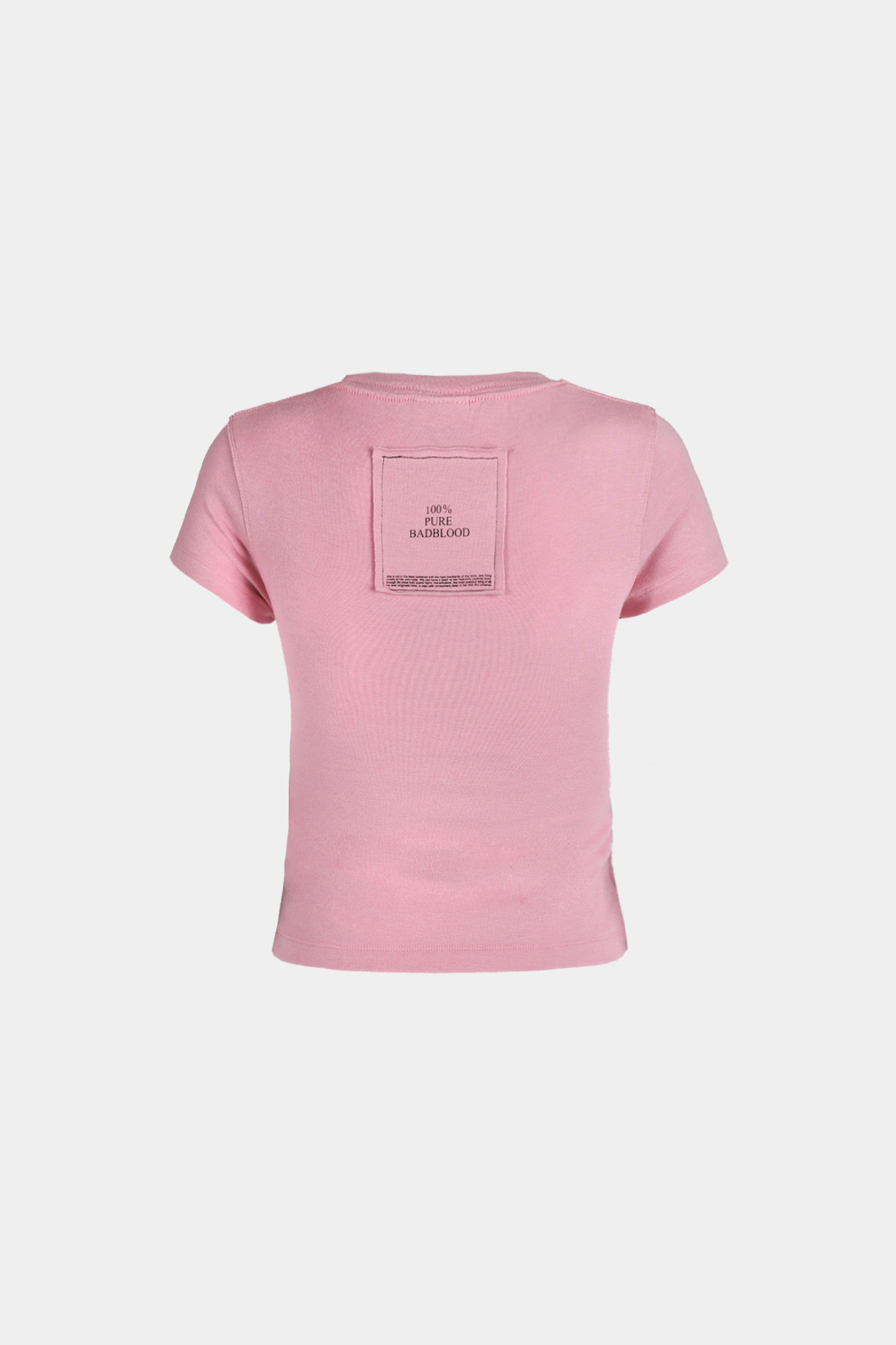 Badblood Pure Short Sleeve Slim Fit Pink