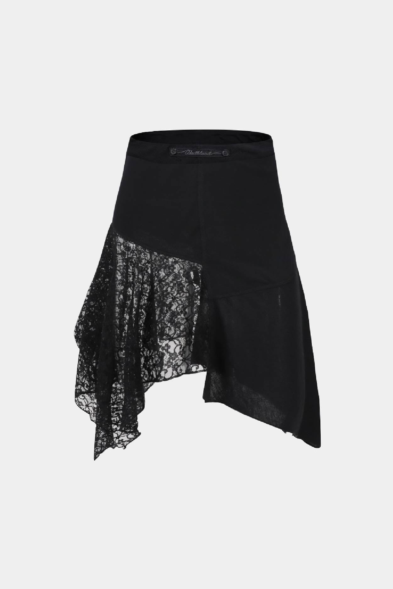 Badblood Second Skin Asymmetric Skirt Black