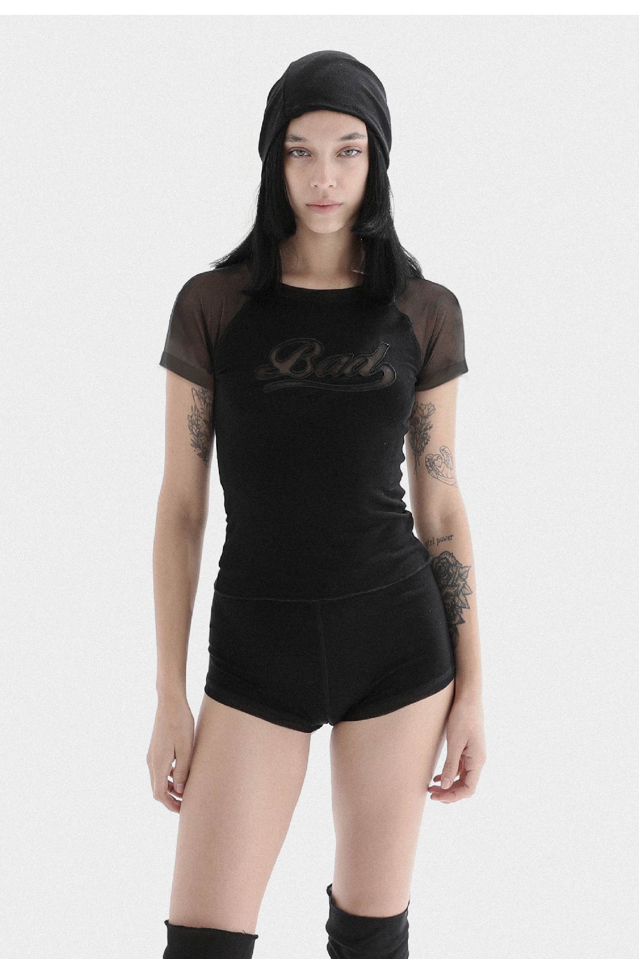Badblood Second Skin Contrast T-Shirt Black