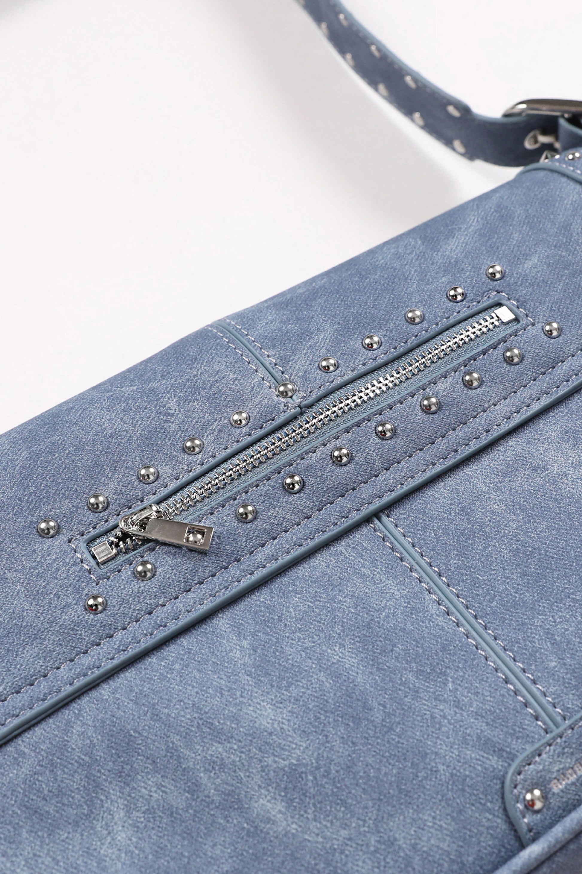 Badblood Ellipse Symbol Cranky Flap Bag Denim Blue