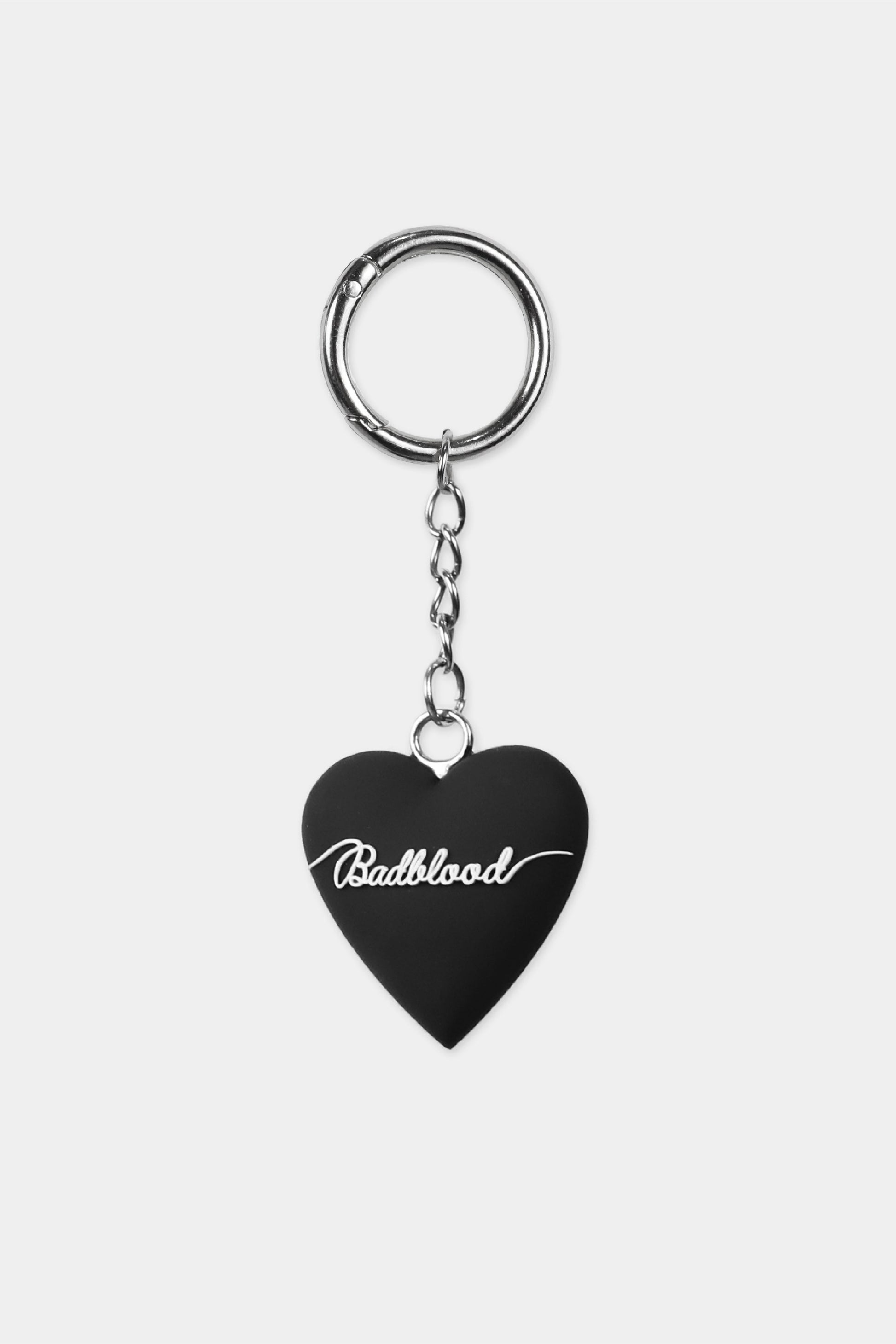 Badblood Bad Heart Keyring Black