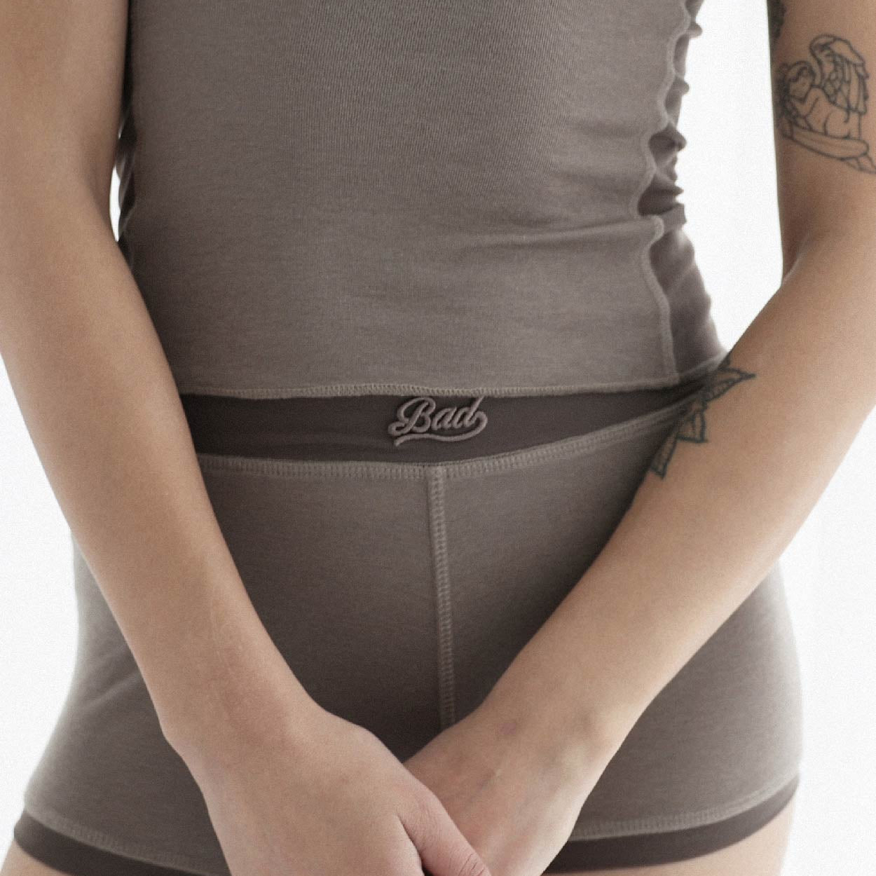 Badblood Second Skin Boy Shorts Tobacco