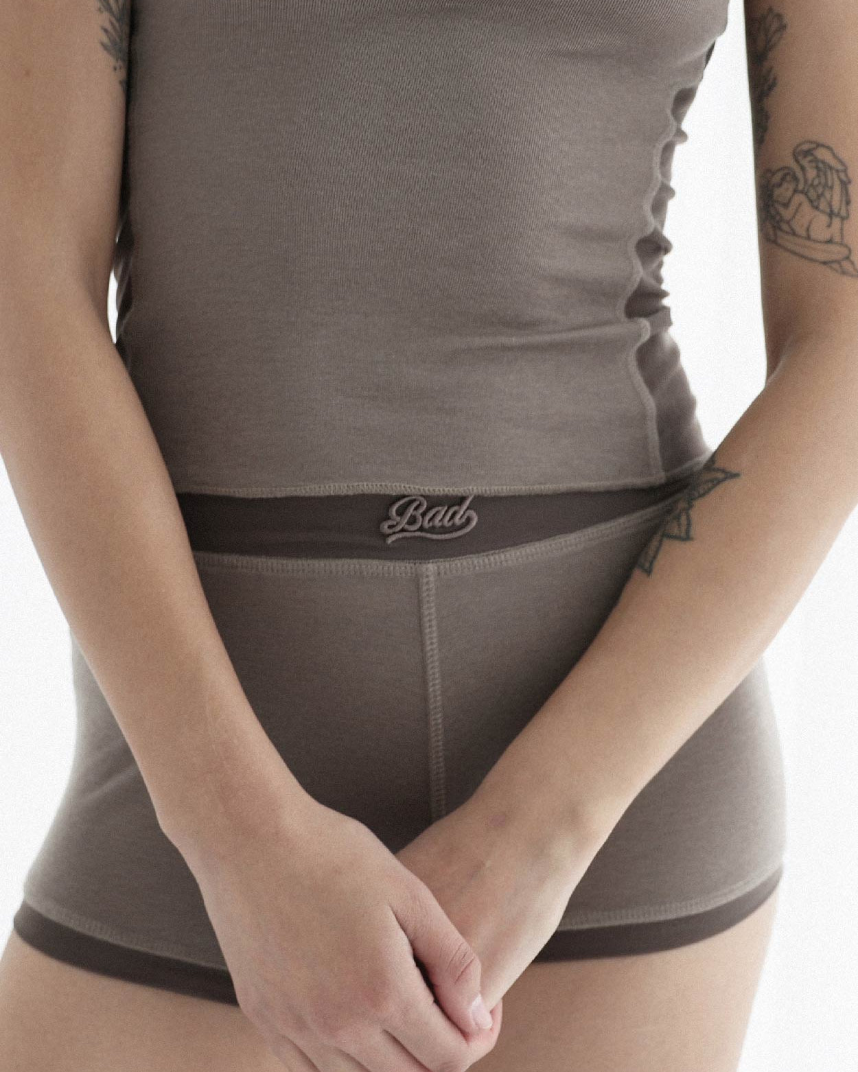 Badblood Second Skin Boy Shorts Tobacco