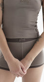 Badblood Second Skin Boy Shorts Tobacco