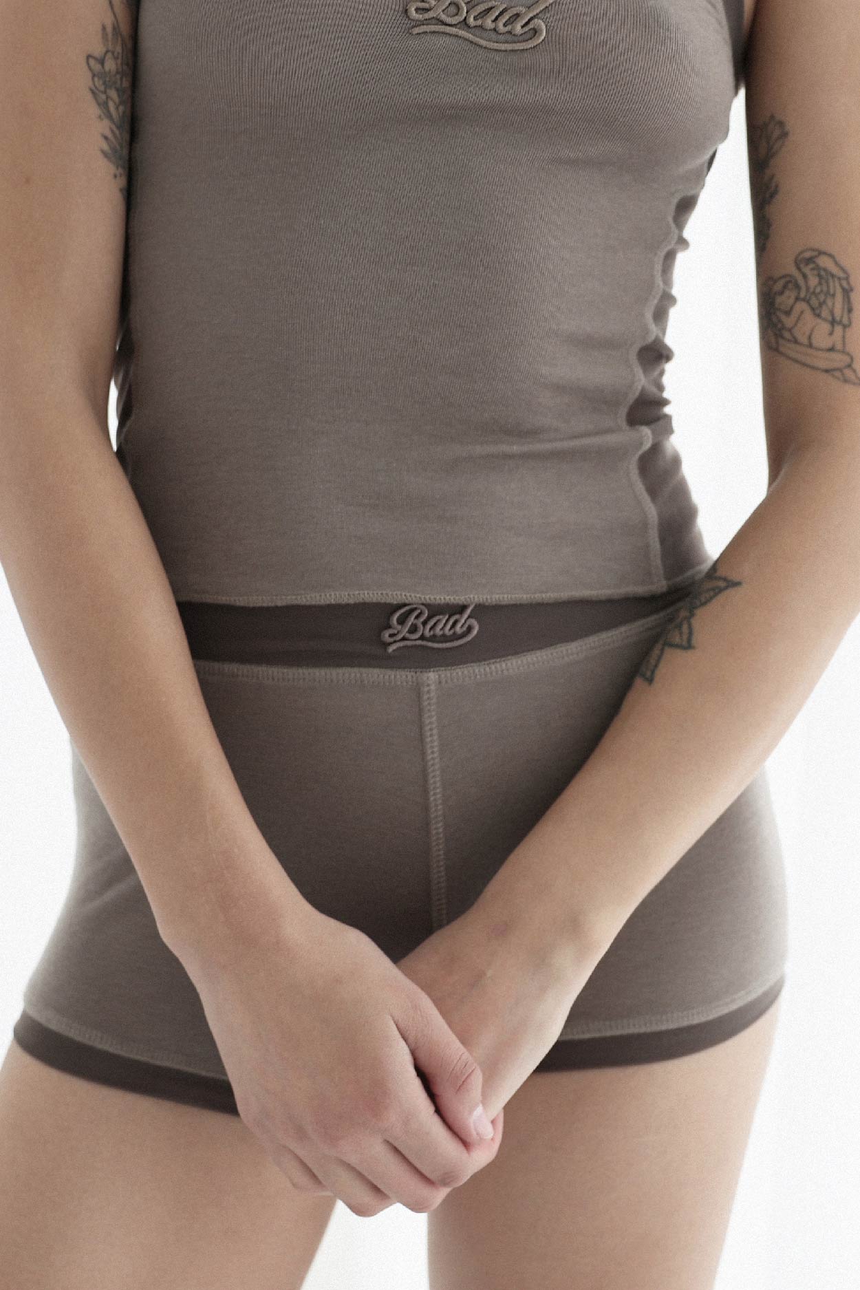 Badblood Second Skin Boy Shorts Tobacco