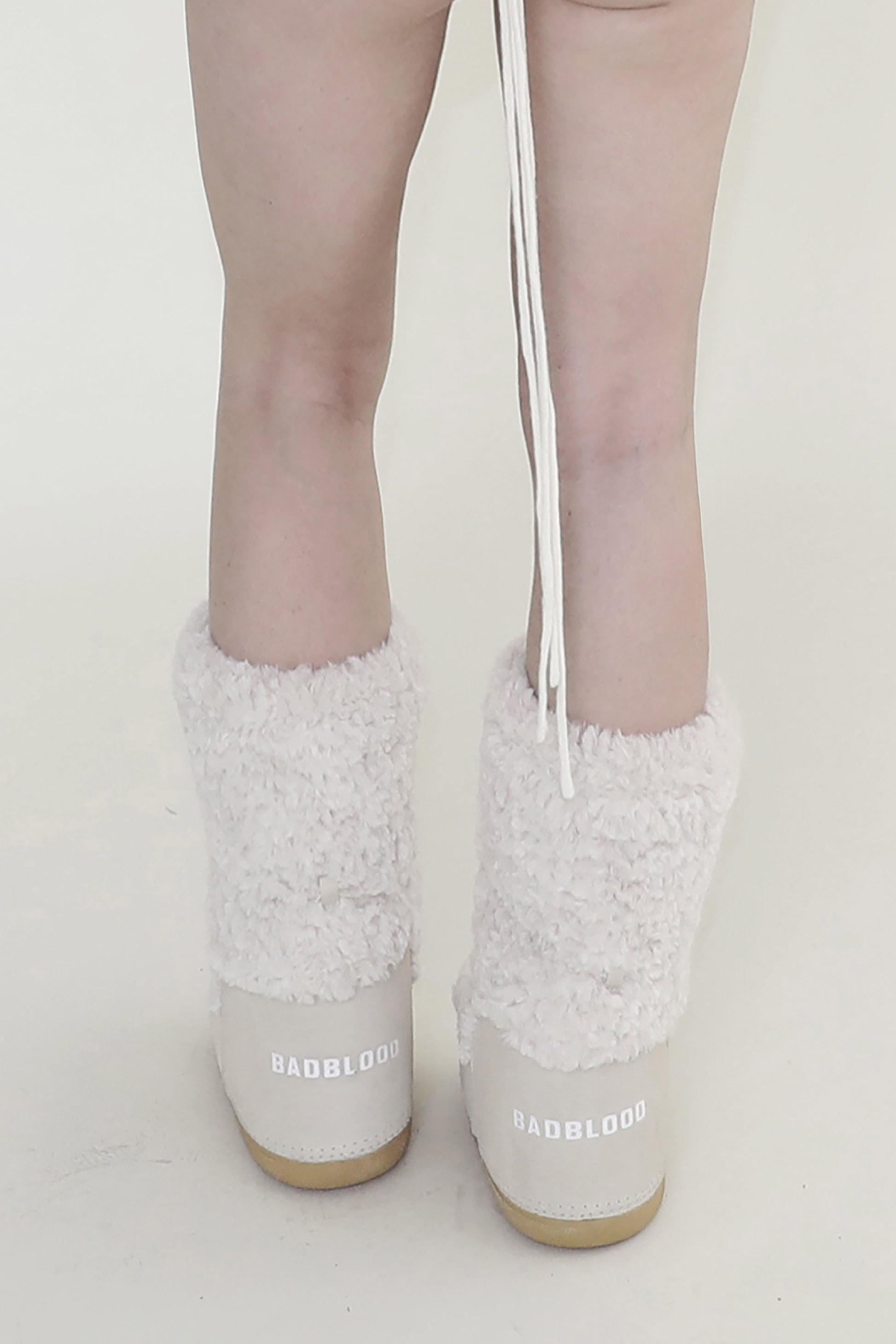 Badblood Shepherd Boots Tall Cream