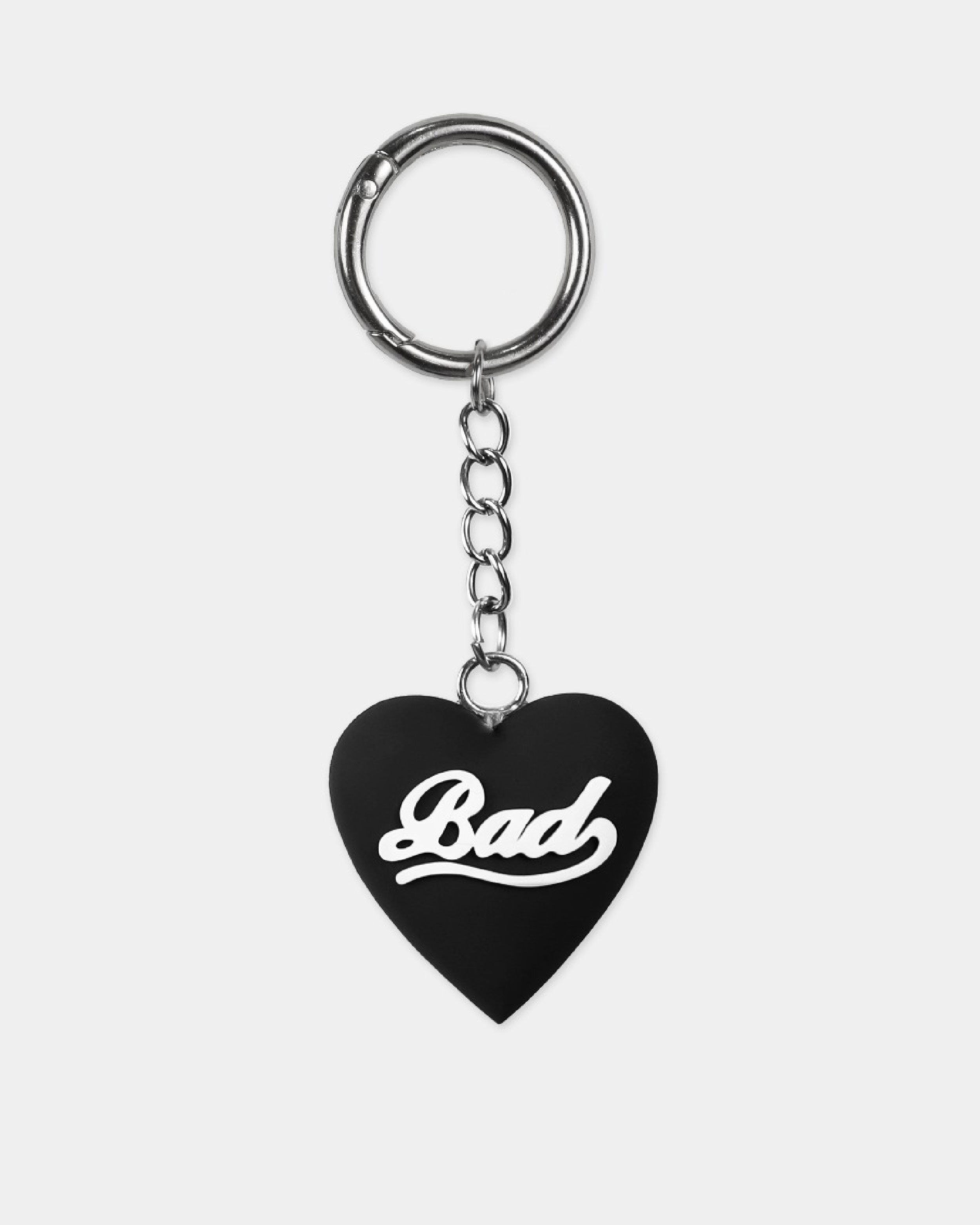 Badblood Bad Heart Keyring Black