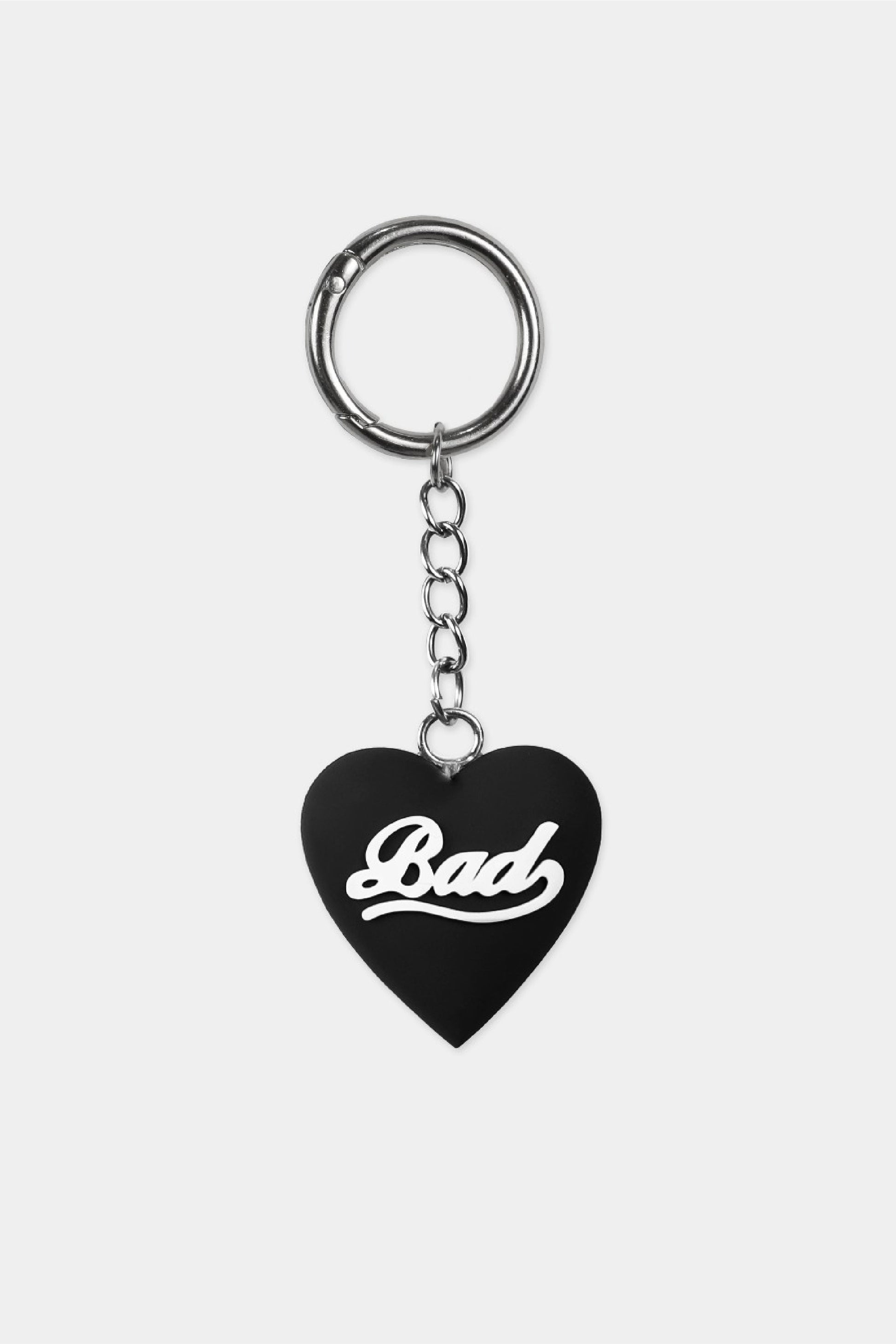 Badblood Bad Heart Keyring Black