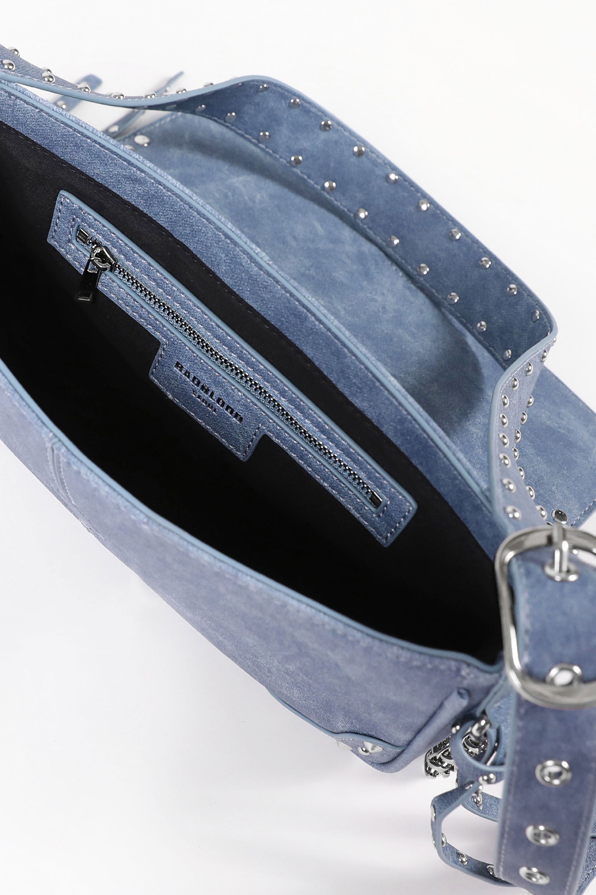 Badblood Ellipse Symbol Cranky Flap Bag Denim Blue