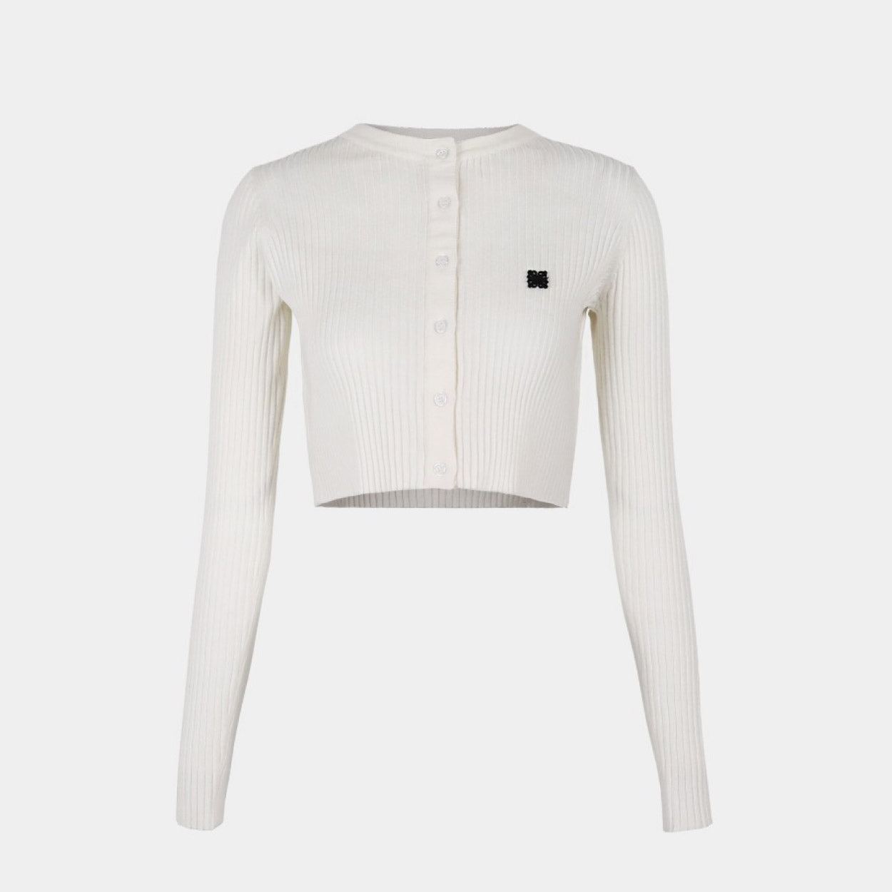Badblood Fleur crew neck cardigan Cream