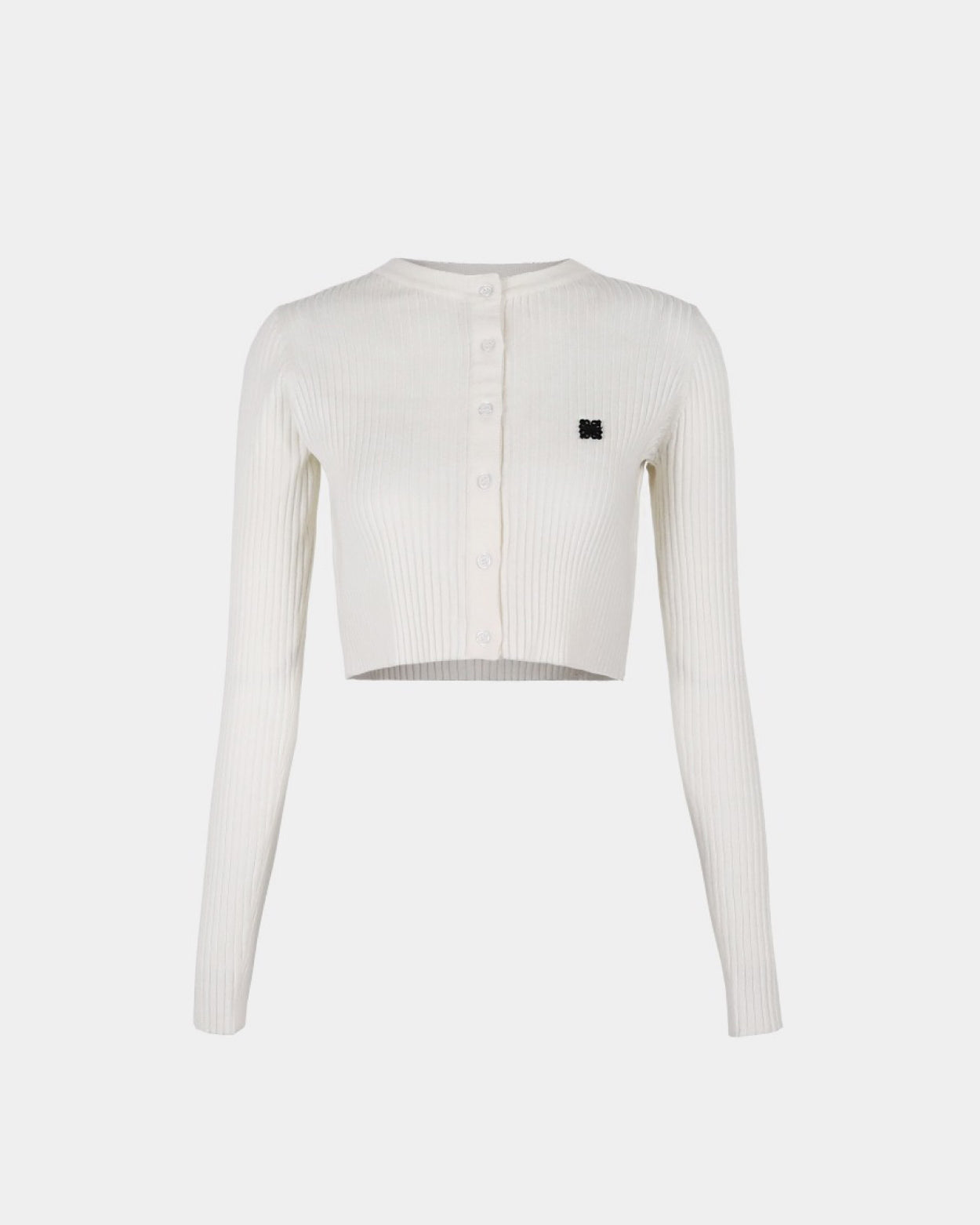 Badblood Fleur crew neck cardigan Cream