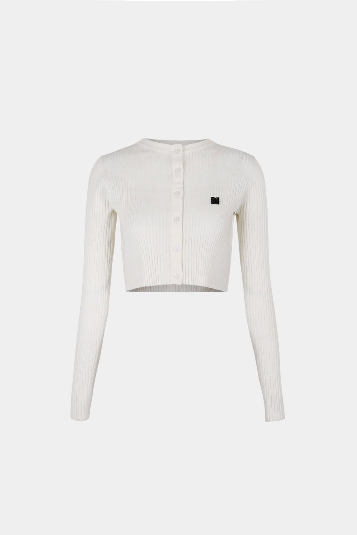 Badblood Fleur crew neck cardigan Cream