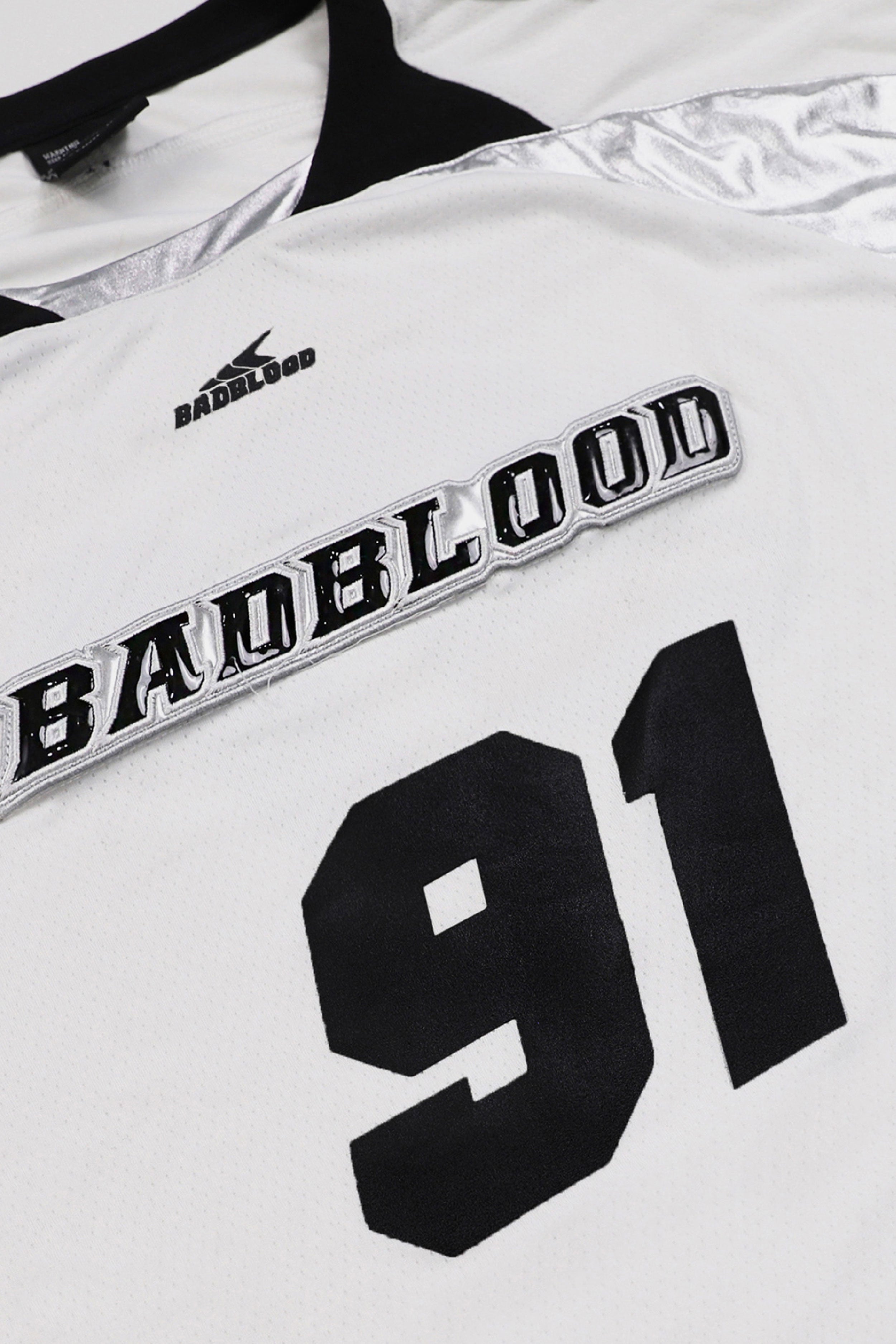 Badblood Duncan Sports Long Sleeve Large Fit White