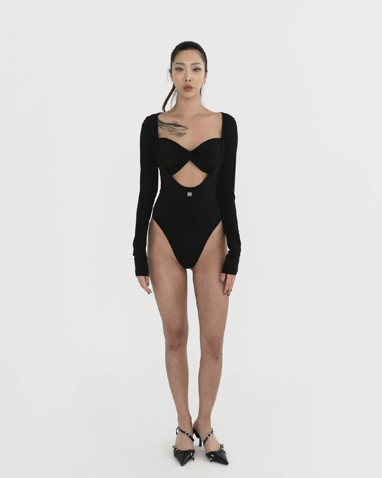 Badblood Ego Long Sleeve Bodysuit Black