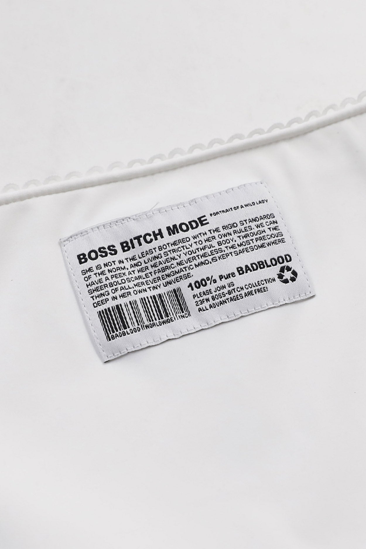 Badblood Boss Mode Bikini Bottom White