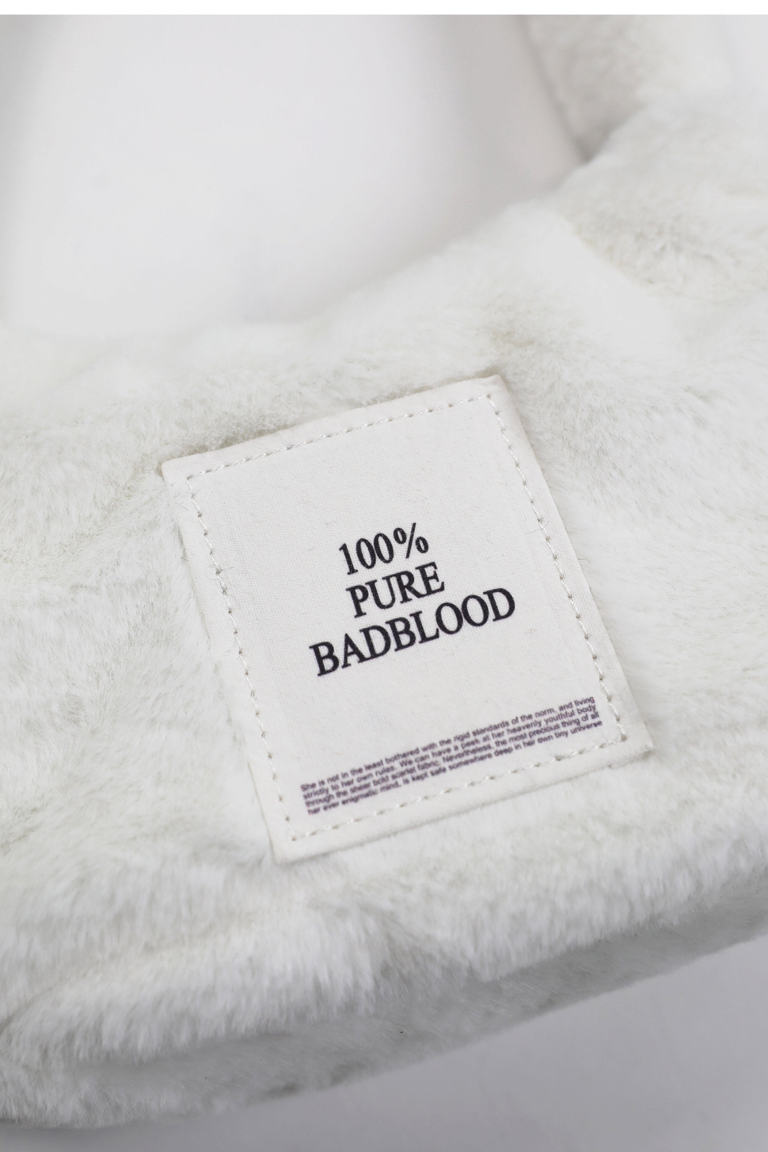 Badblood Pure Eco Fur Bag White