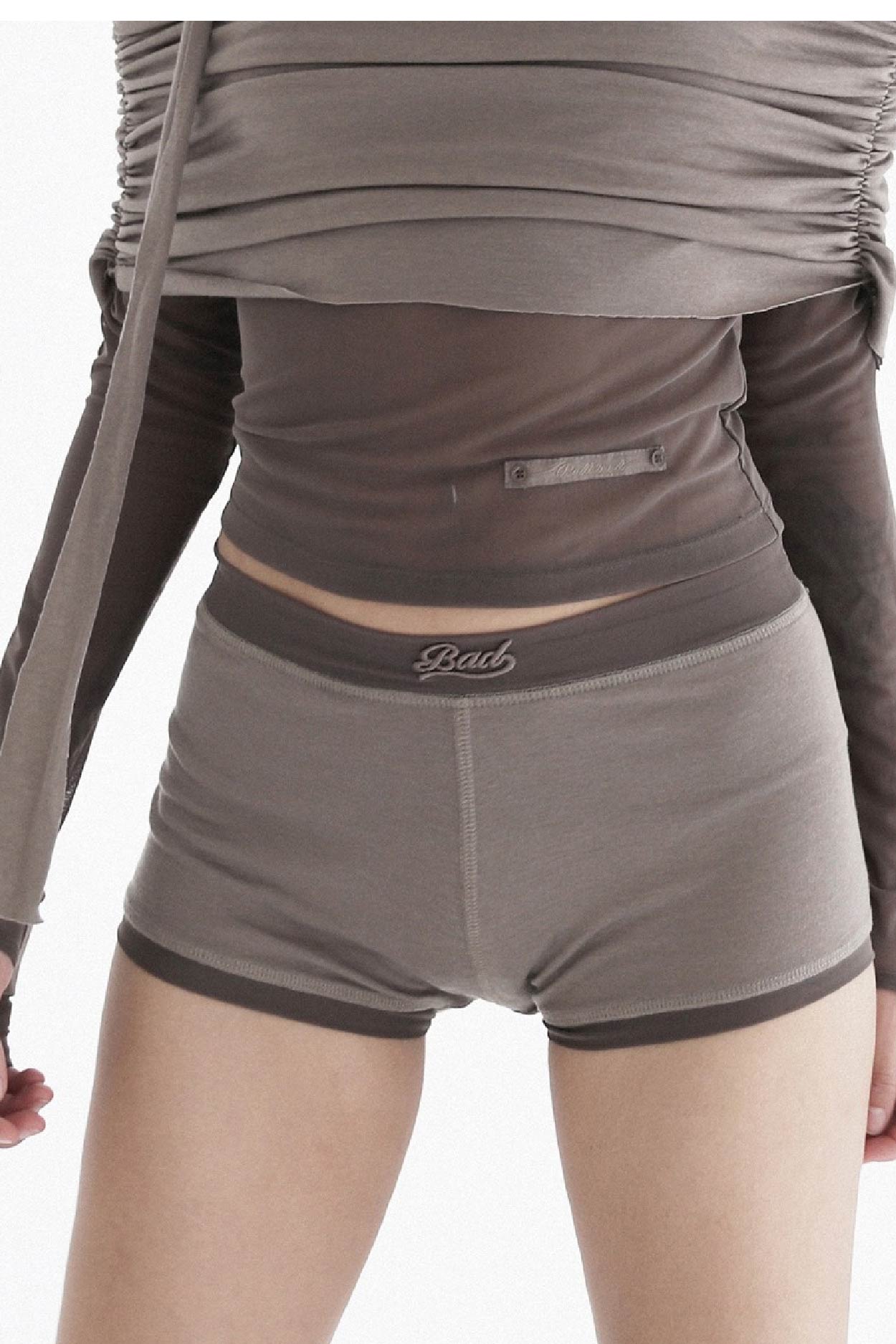 Badblood Second Skin Boy Shorts Tobacco