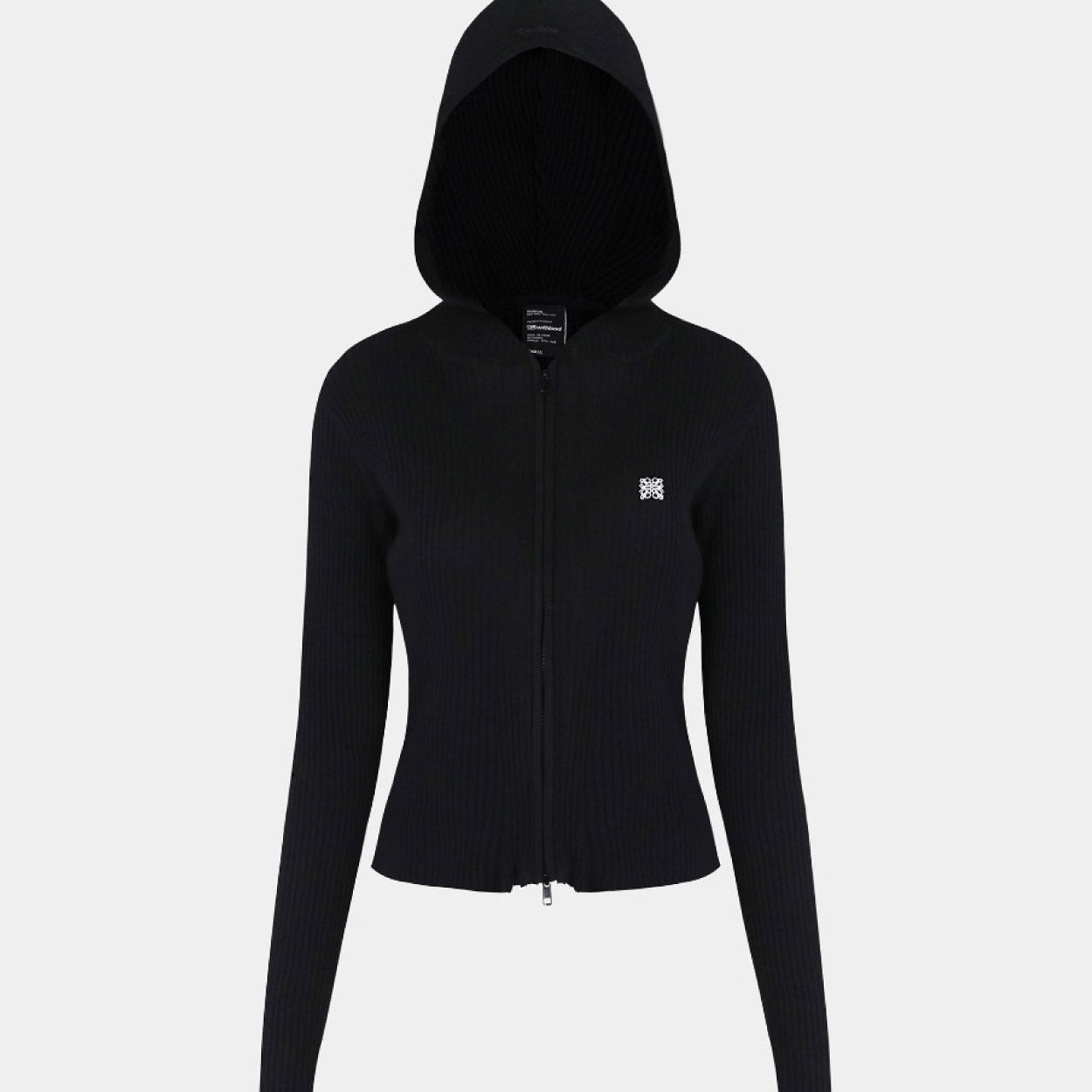 Badblood Fleur Zip-Up Hoodie Black