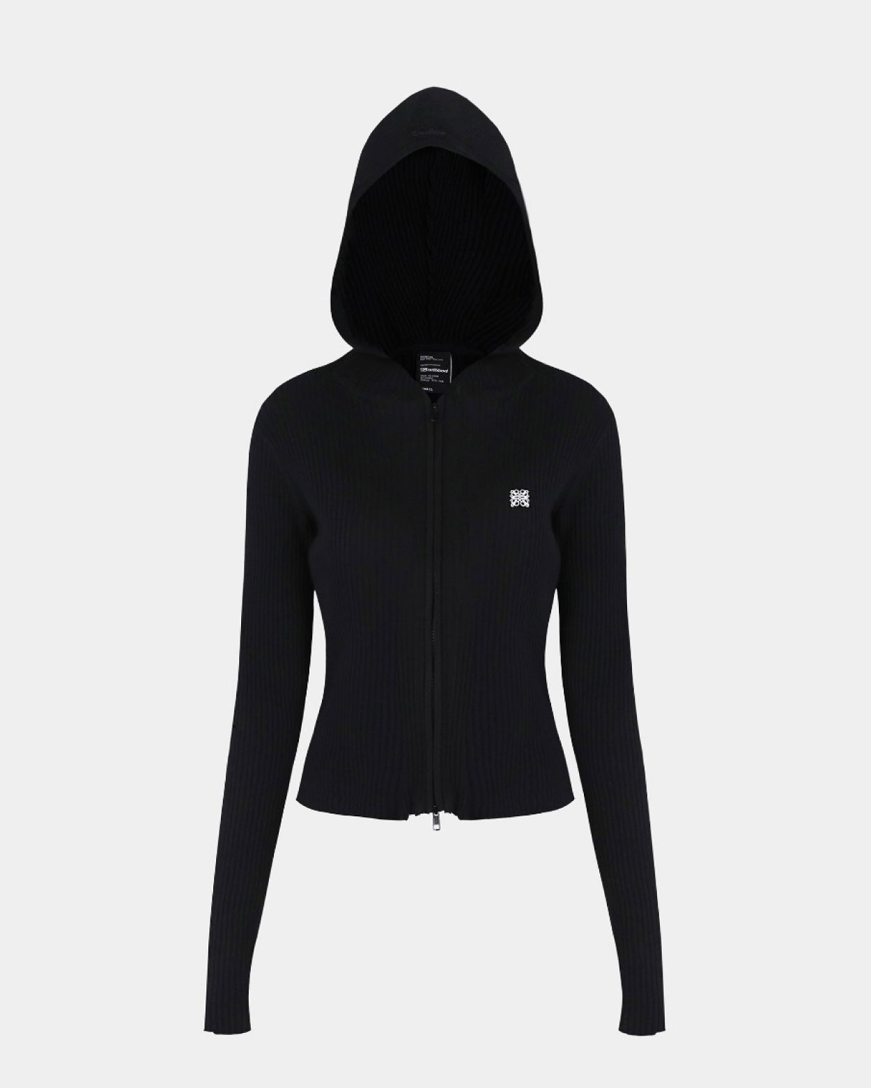Badblood Fleur Zip-Up Hoodie Black