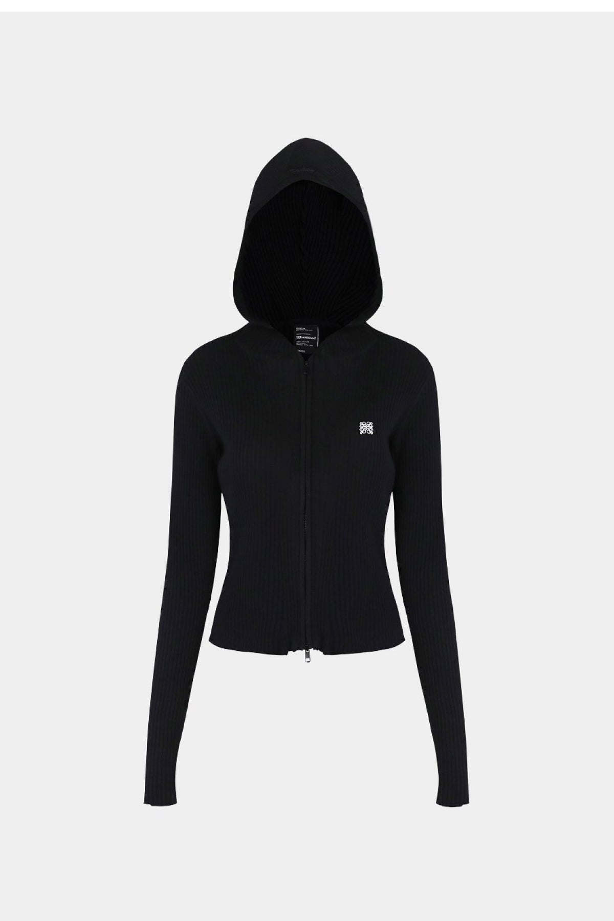 Badblood Fleur Zip-Up Hoodie Black