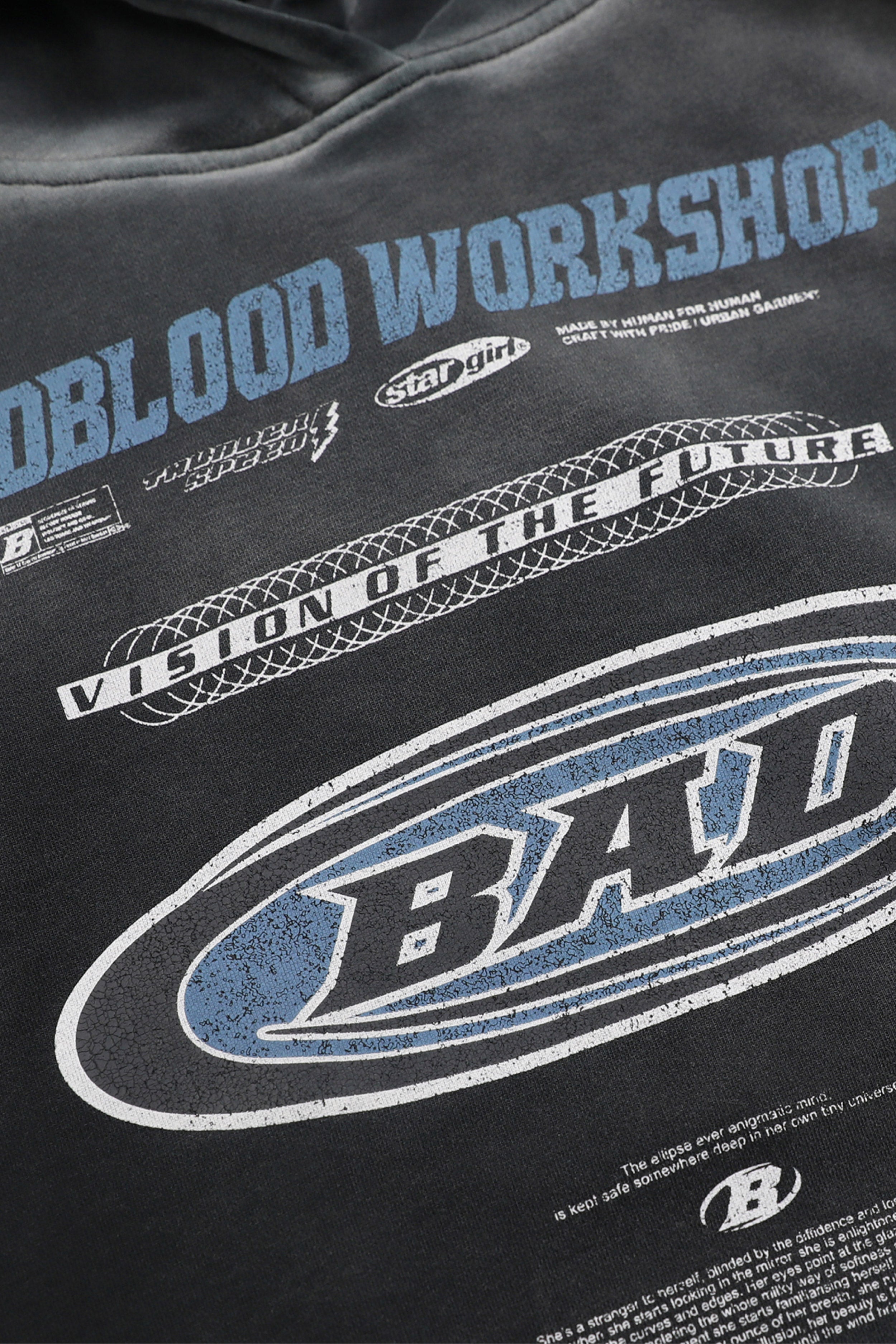Badblood F2 Old Effect Hood Black/Blue