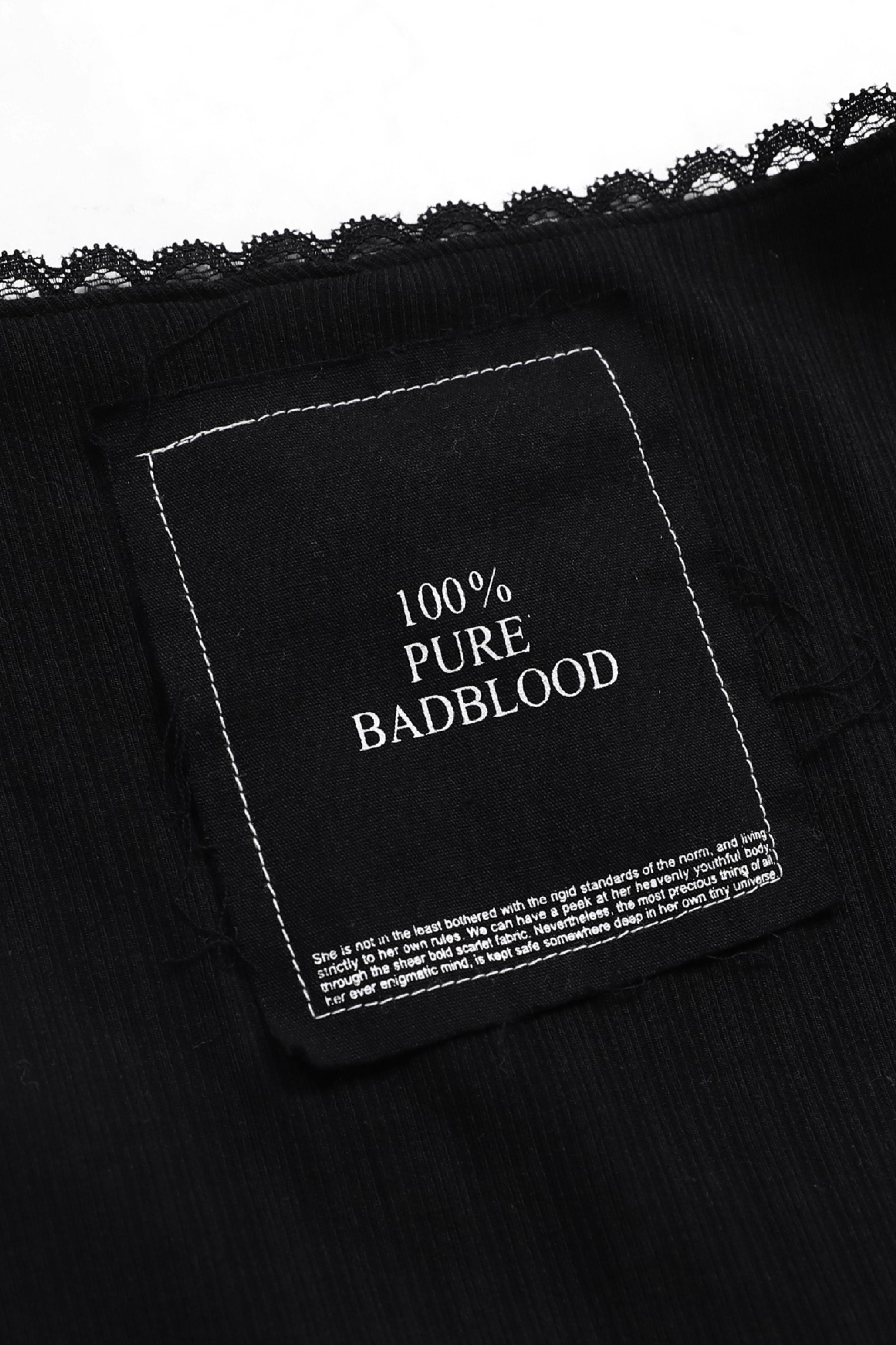 預購Badblood 別怕領帶開襟衫黑色(到貨日期：11月13-16日)