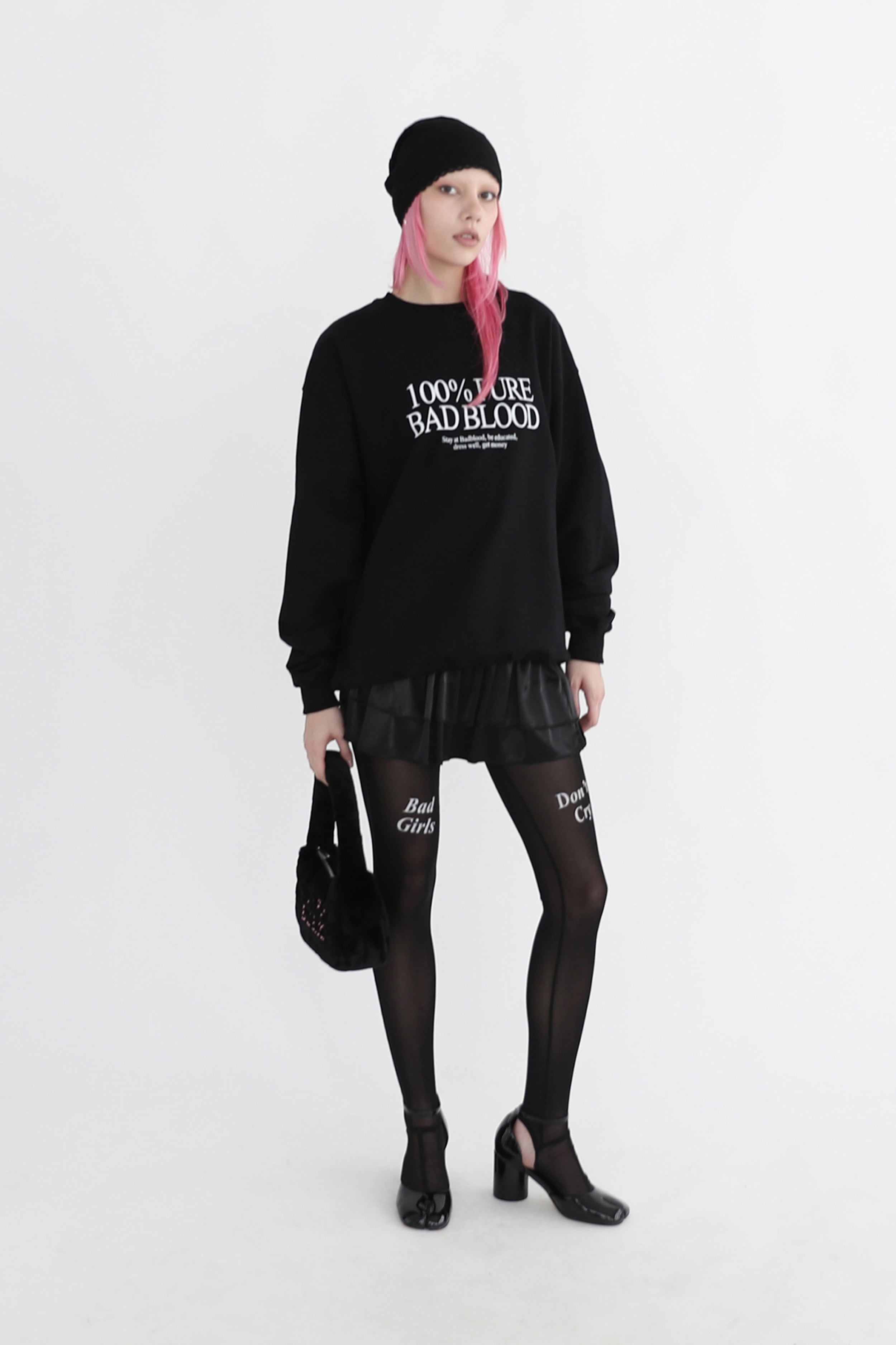 Badblood Pure Crew Neck Sweatshirt Black
