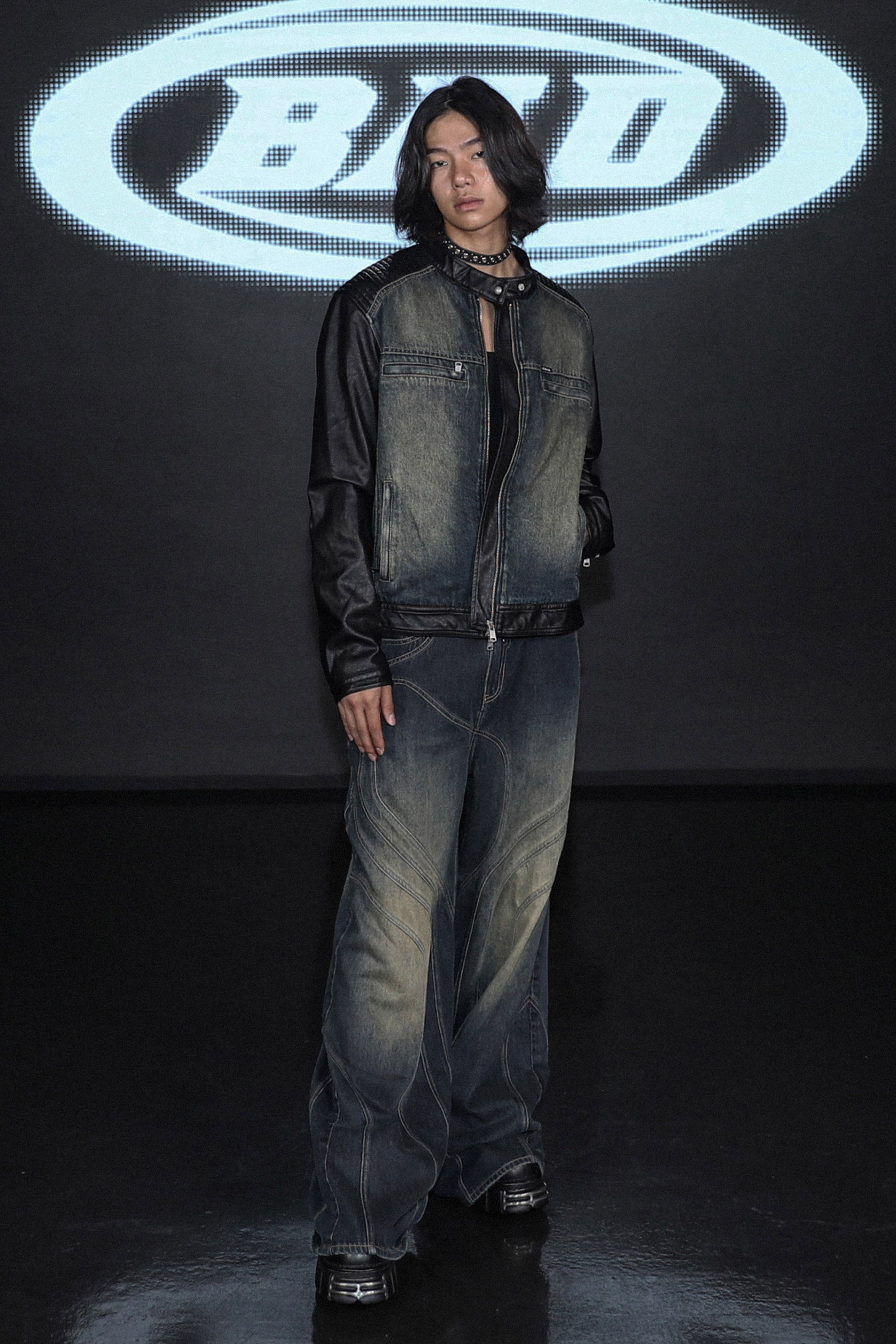 Badblood Aquila Denim Wide Flare Pants Rusty Blue