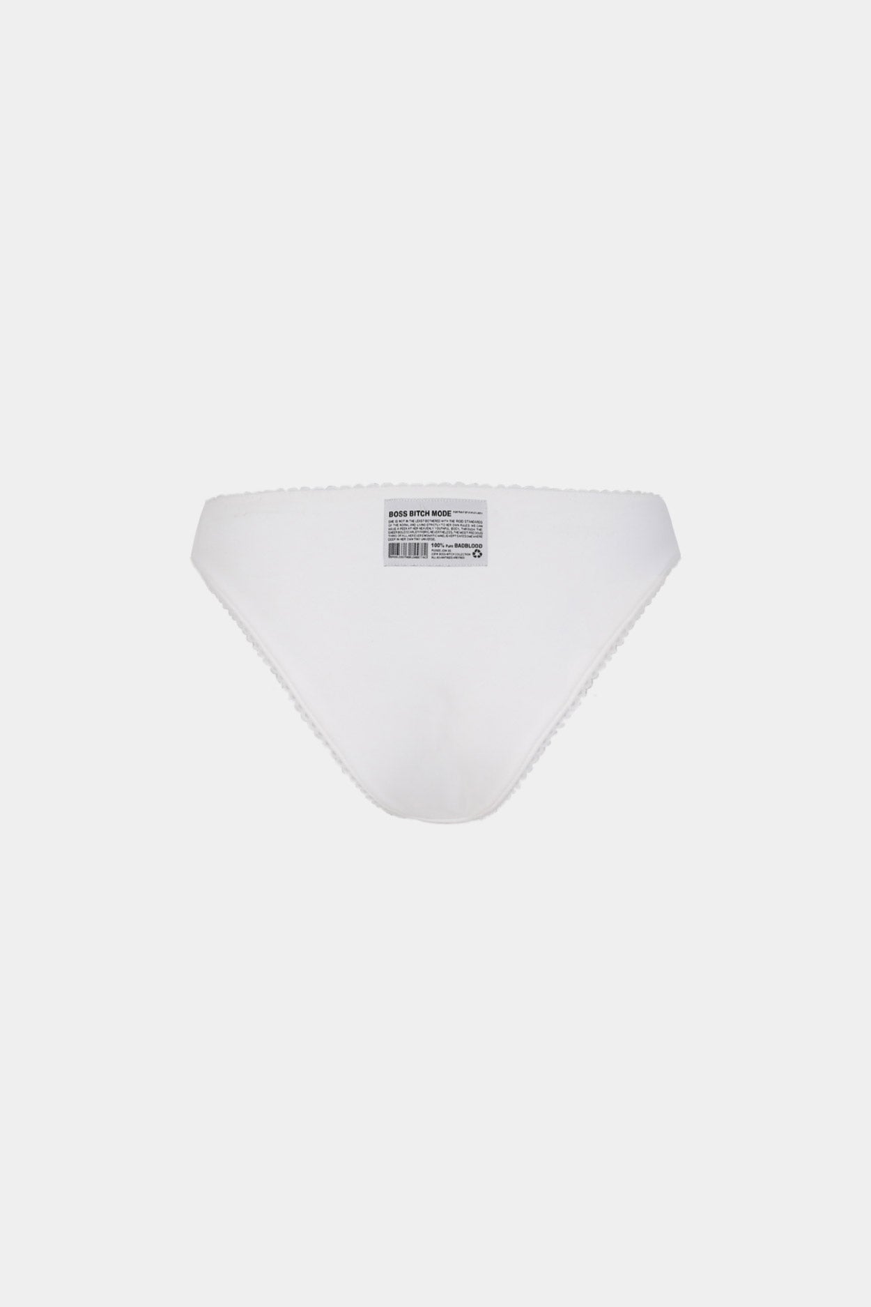 Badblood Boss Mode Bikini Bottom White