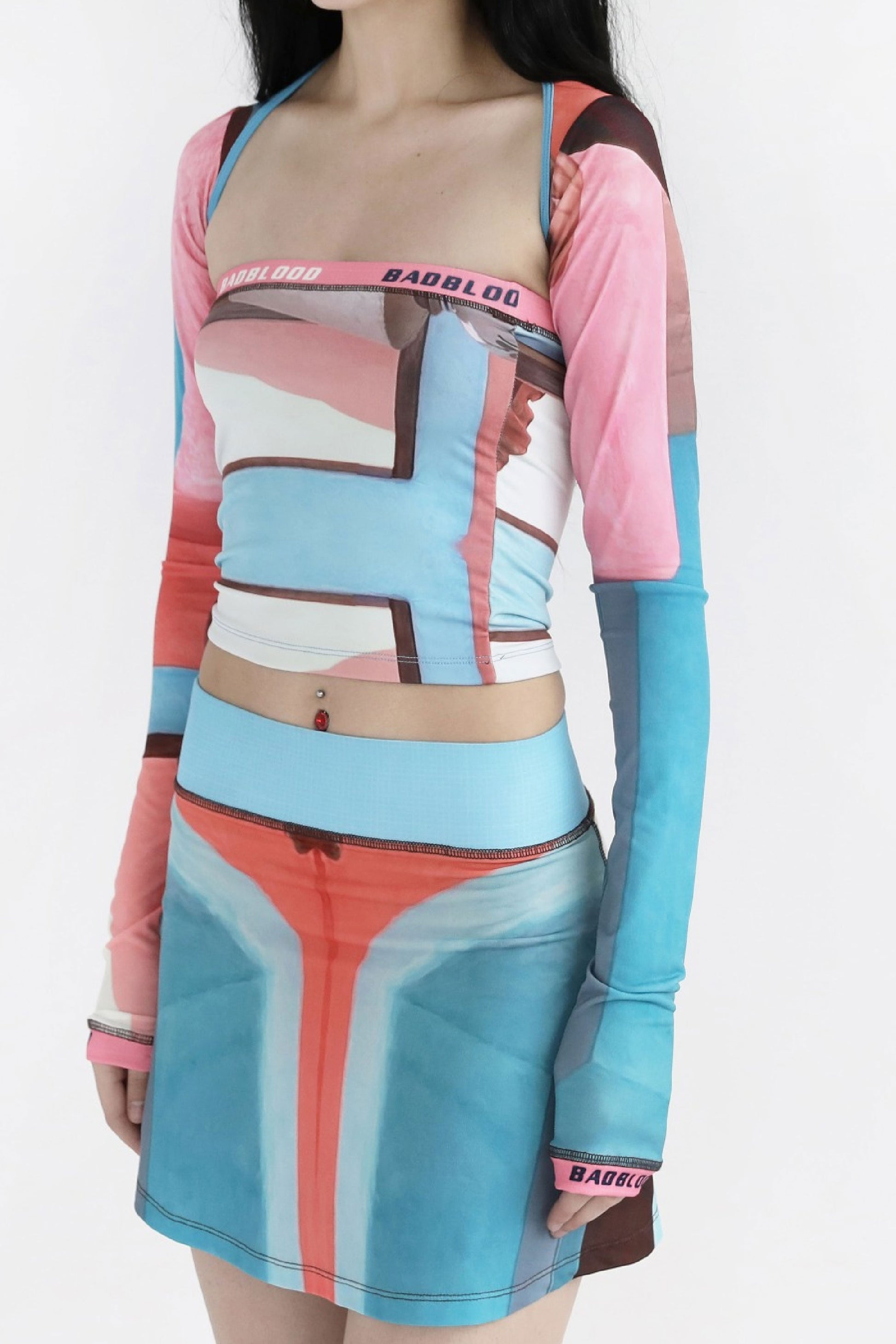 Badblood Jersey Shrug Maldives Pink