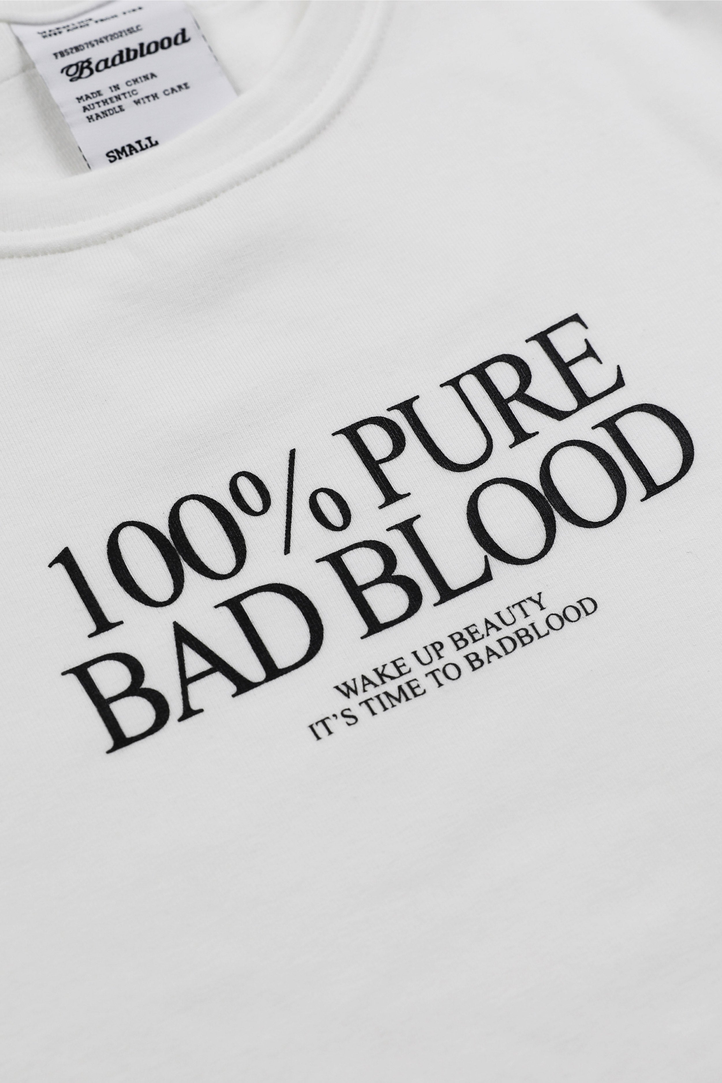 Badblood Pure Long Sleeve Slim Fit White