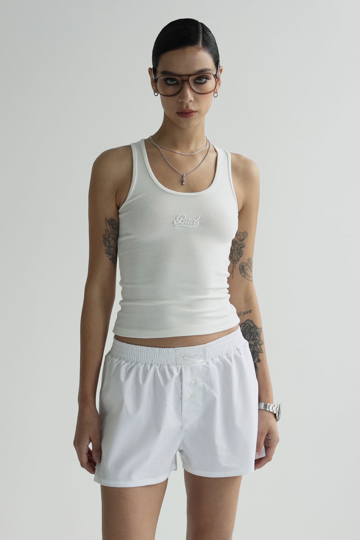 Badblood Solid Boxer White