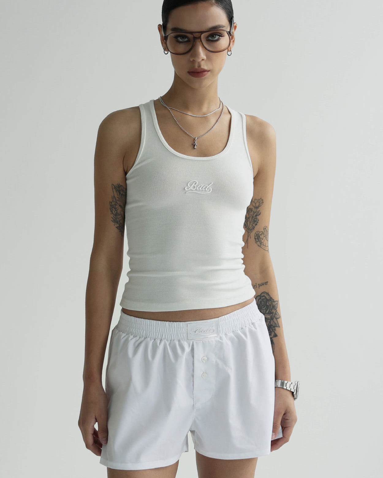 Badblood Solid Boxer White