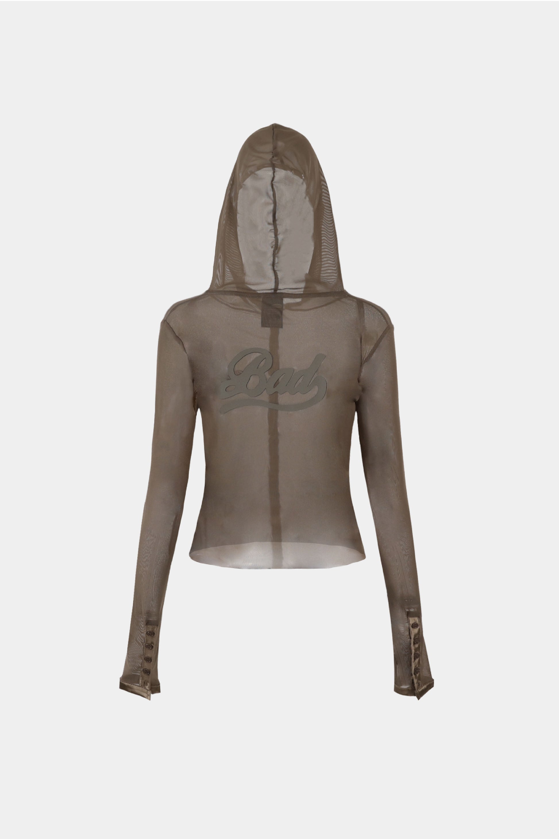 Badblood Breeze Button Up Hoodie Long Sleeve Tobacco