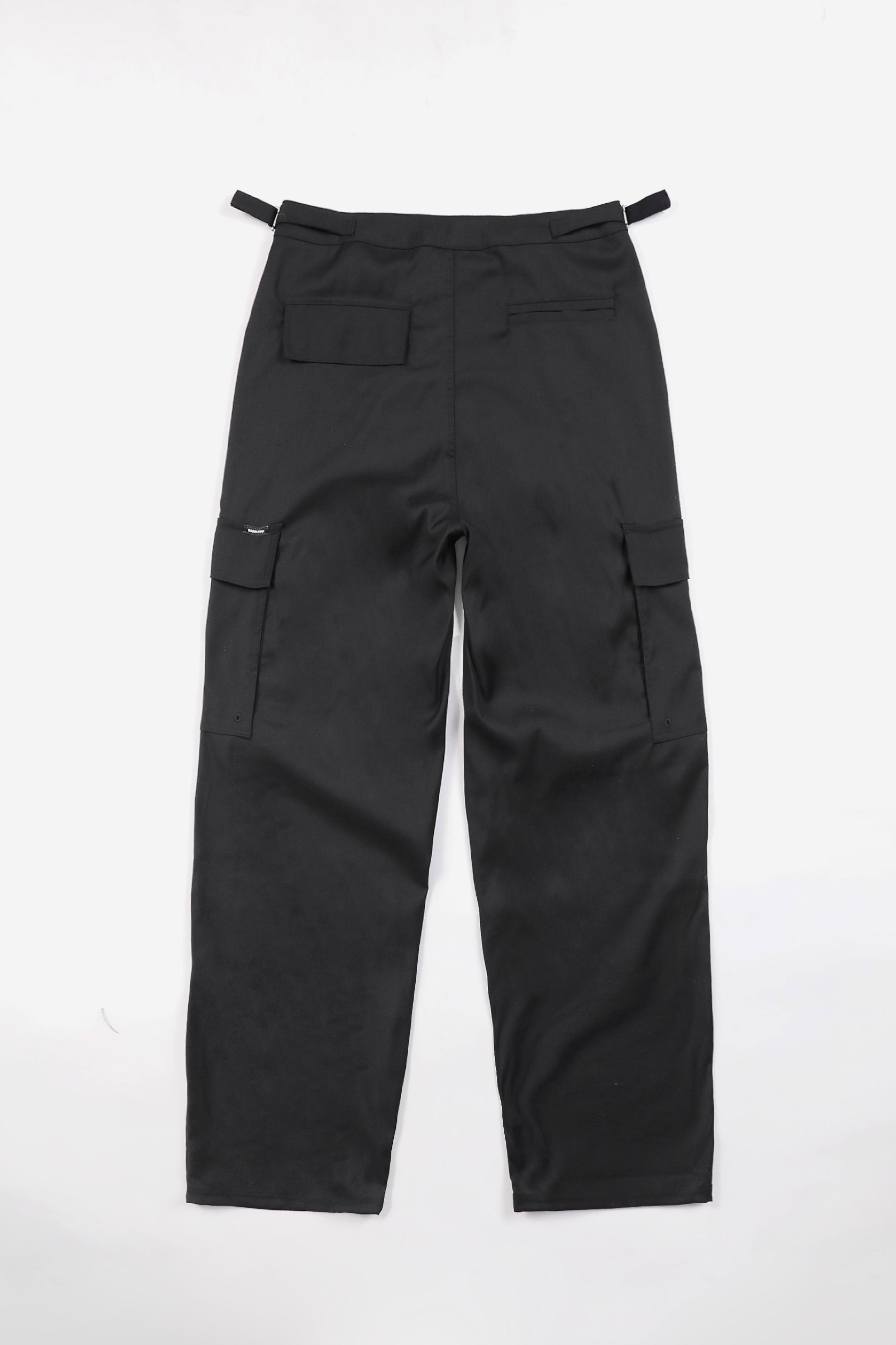 Badblood Gabardine Convex Cargo Pants Large Fit Black