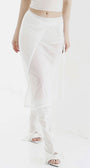 Badblood Breeze Midi Skirt Cream