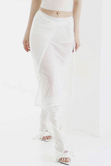 Badblood Breeze Midi Skirt Cream