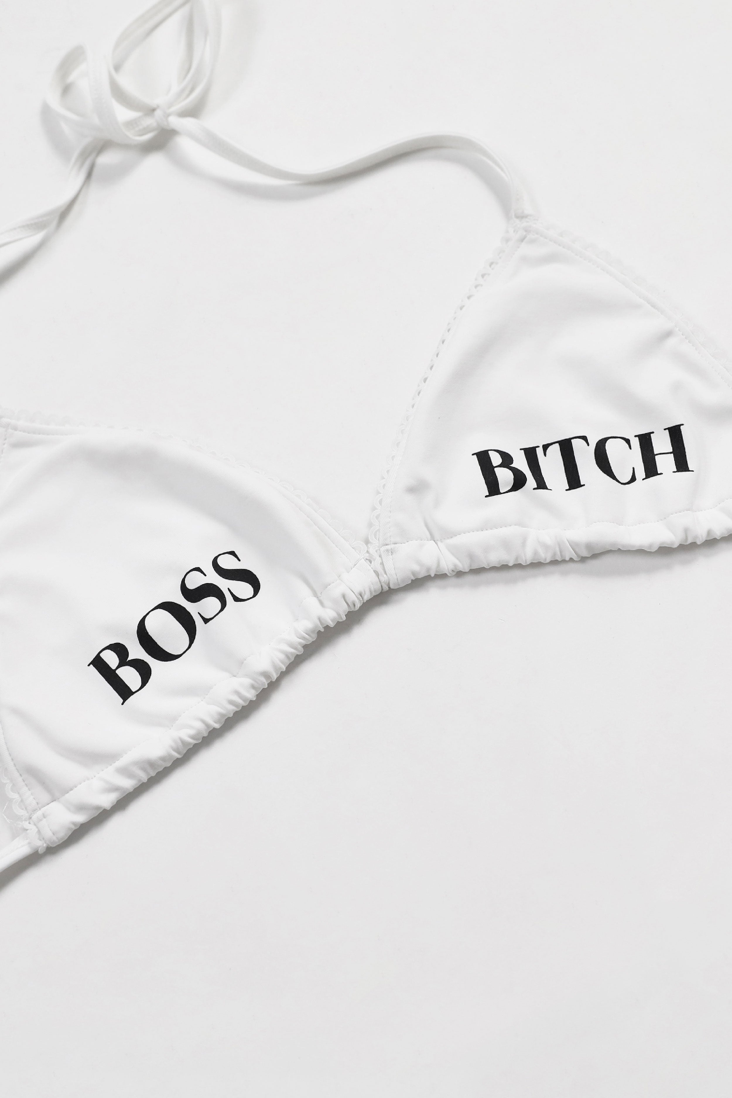 Badblood Boss Mode Bikini Top White