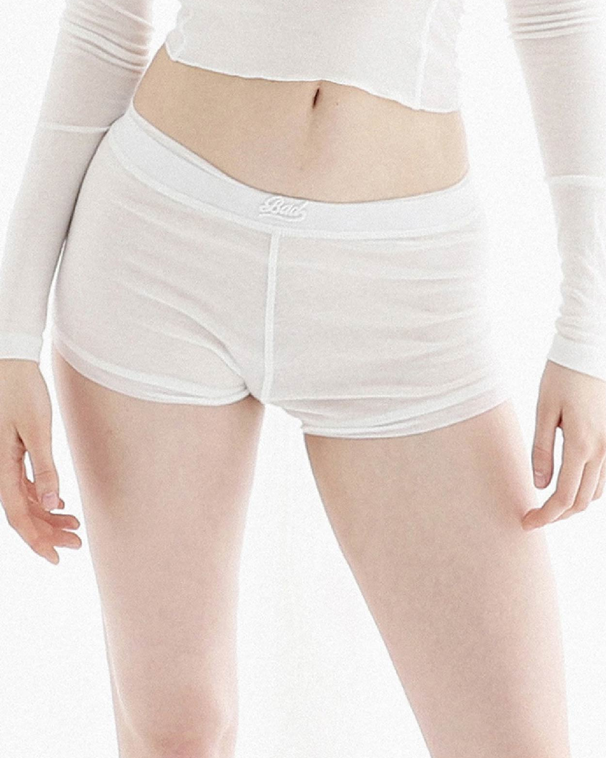 Badblood Second Skin Boy Shorts Cream
