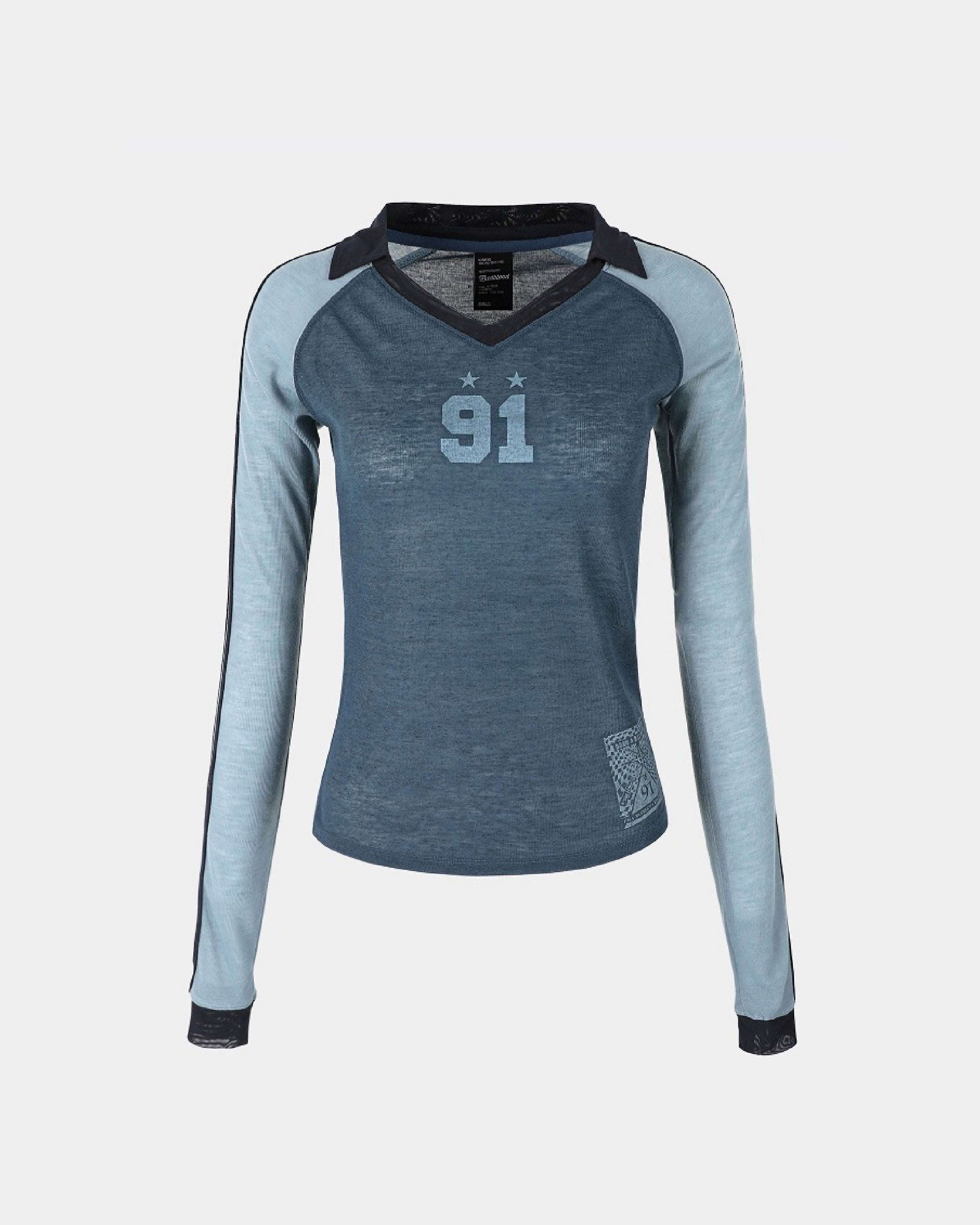 Badblood Nadja Jersey Top Powder Blue