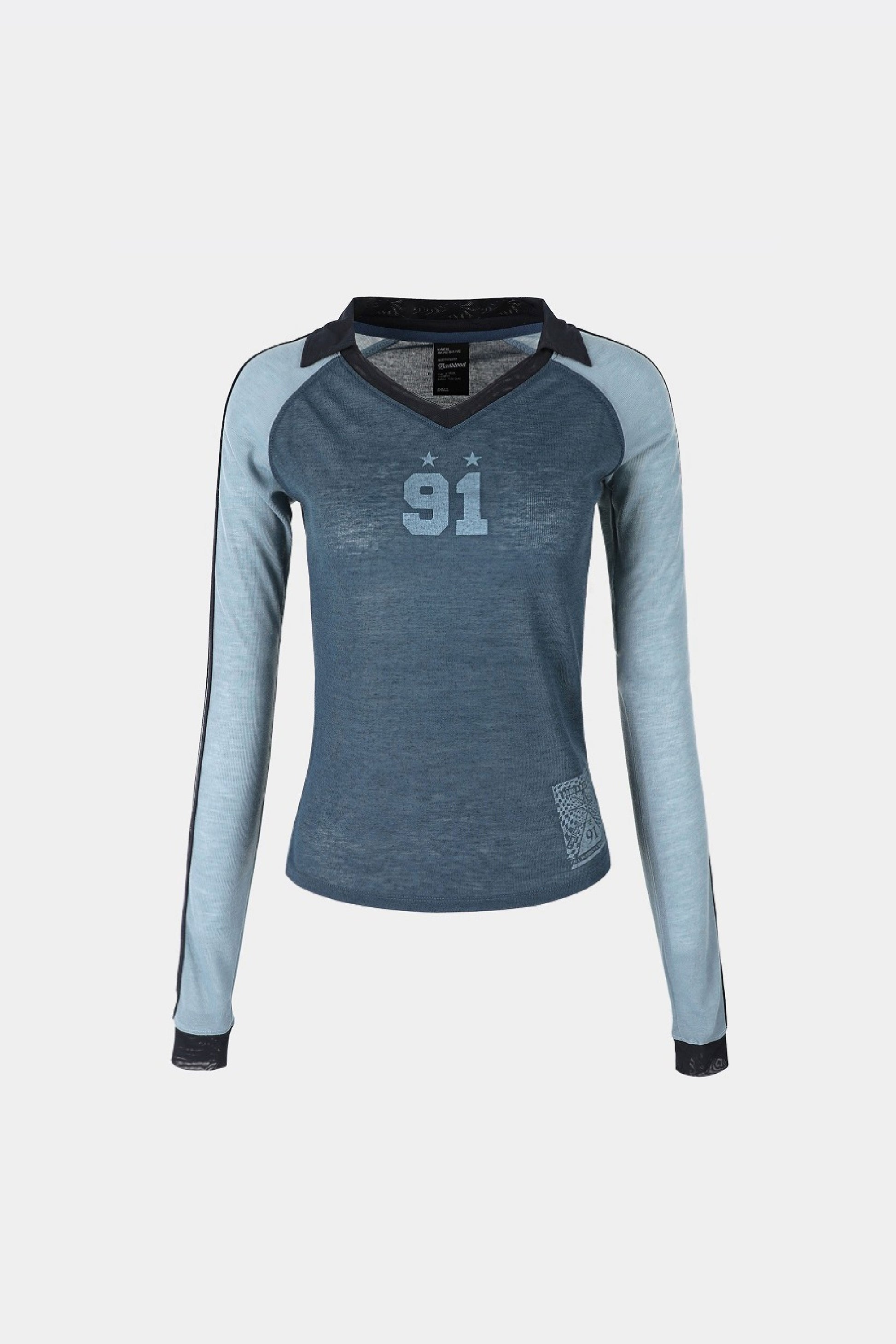 Badblood Nadja Jersey Top Powder Blue