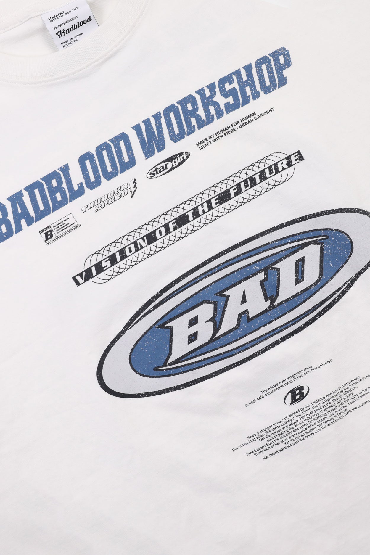 Badblood F2 Old Effect T-Shirt White