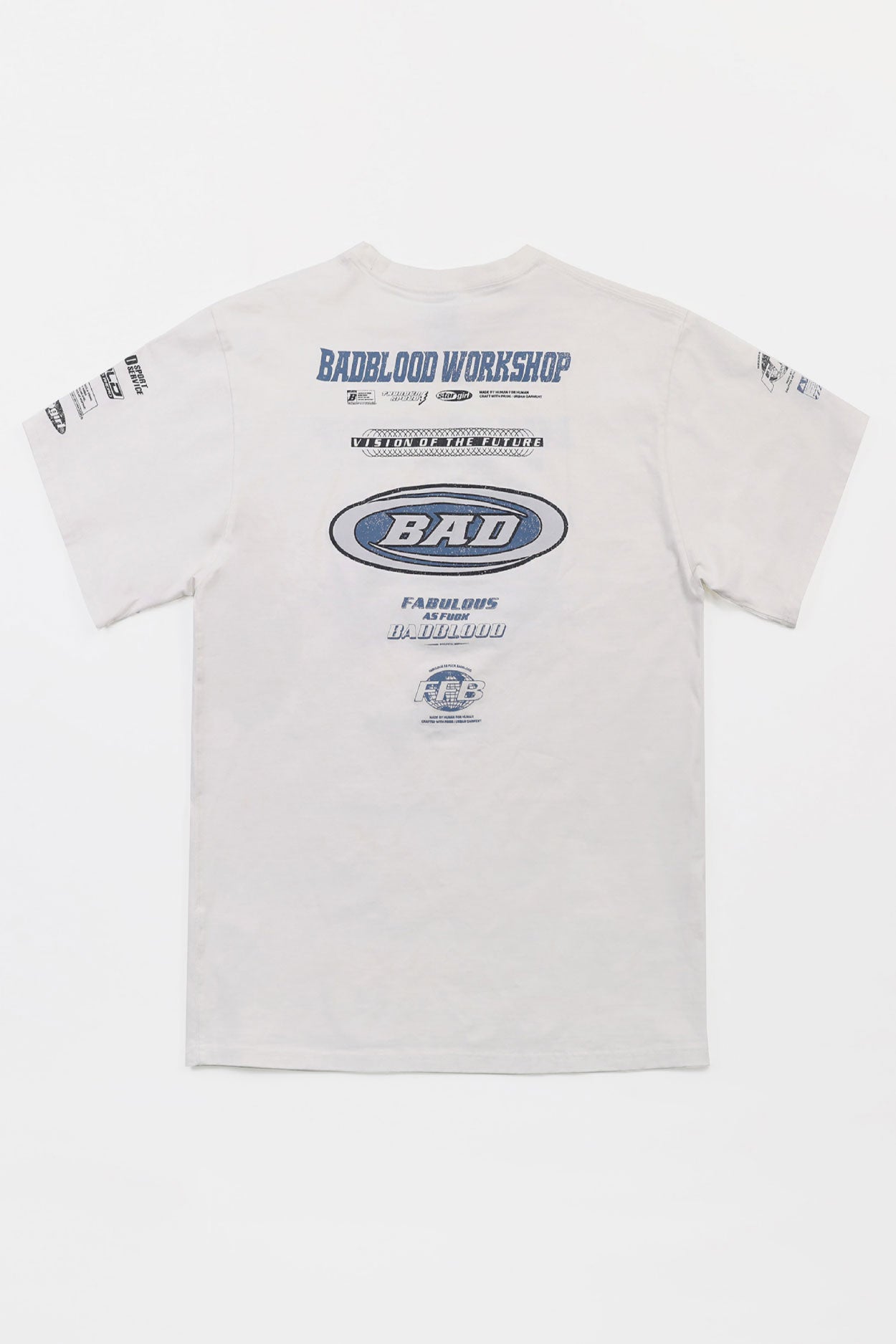 Badblood F2 Old Effect T-Shirt White