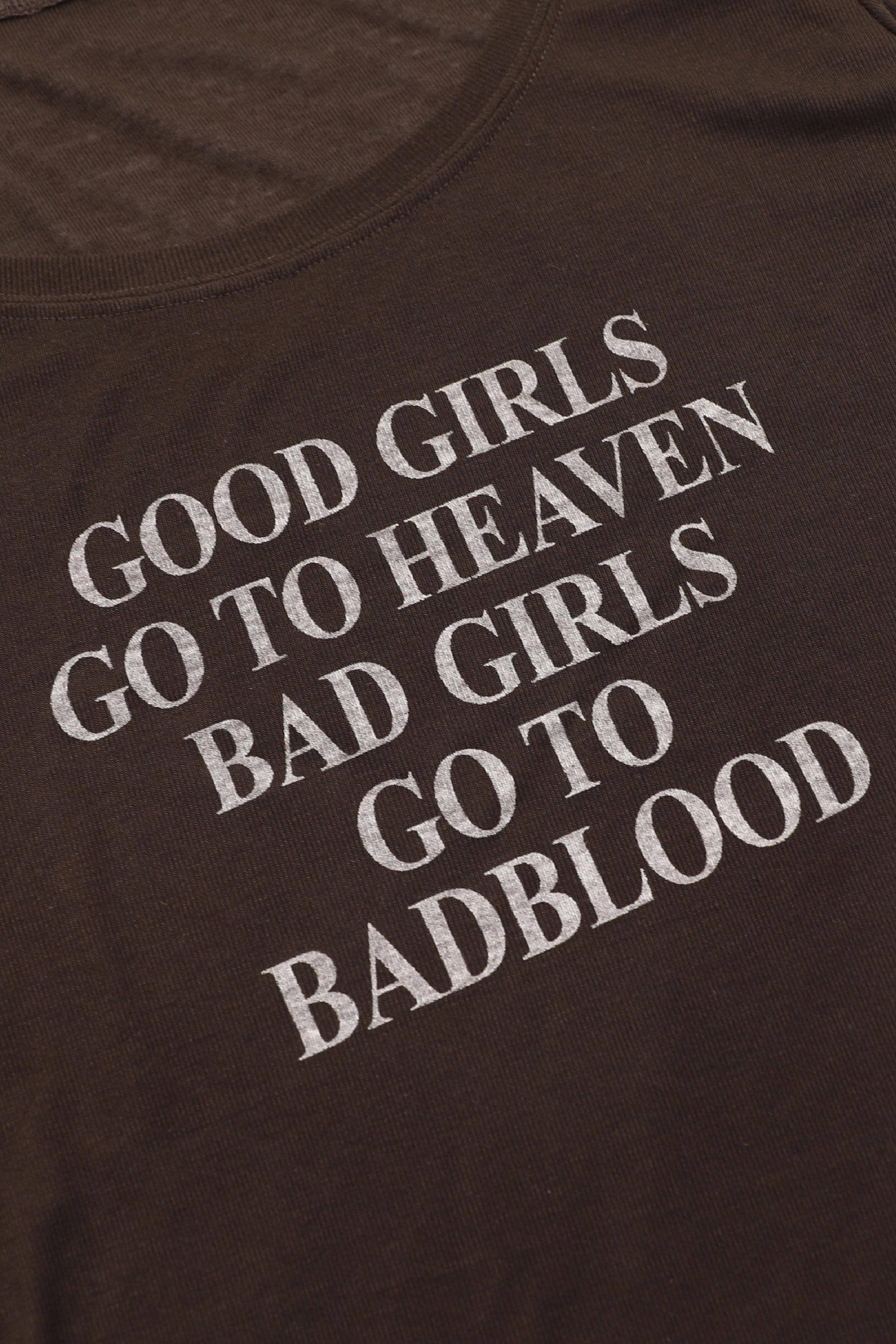 Badblood Bad Girls Loose Fit Top Espresso