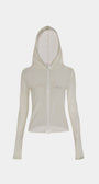 Badblood Breeze Button Up Hoodie Long Sleeve Cream