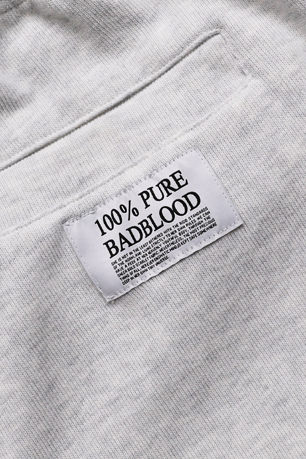 Badblood Pure Lace Trim Jogger Ash Gray