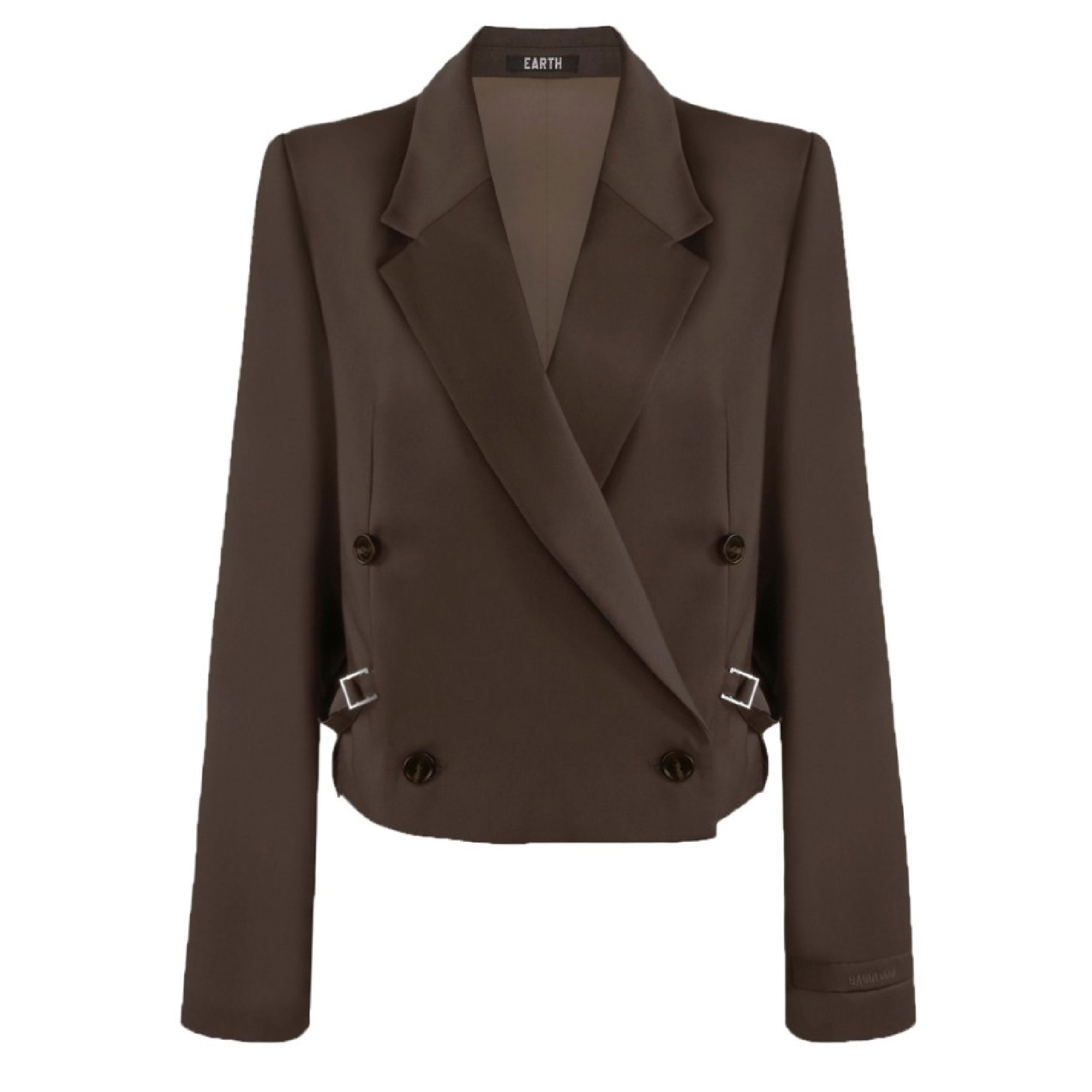 Badblood The Crop Blazer Espresso