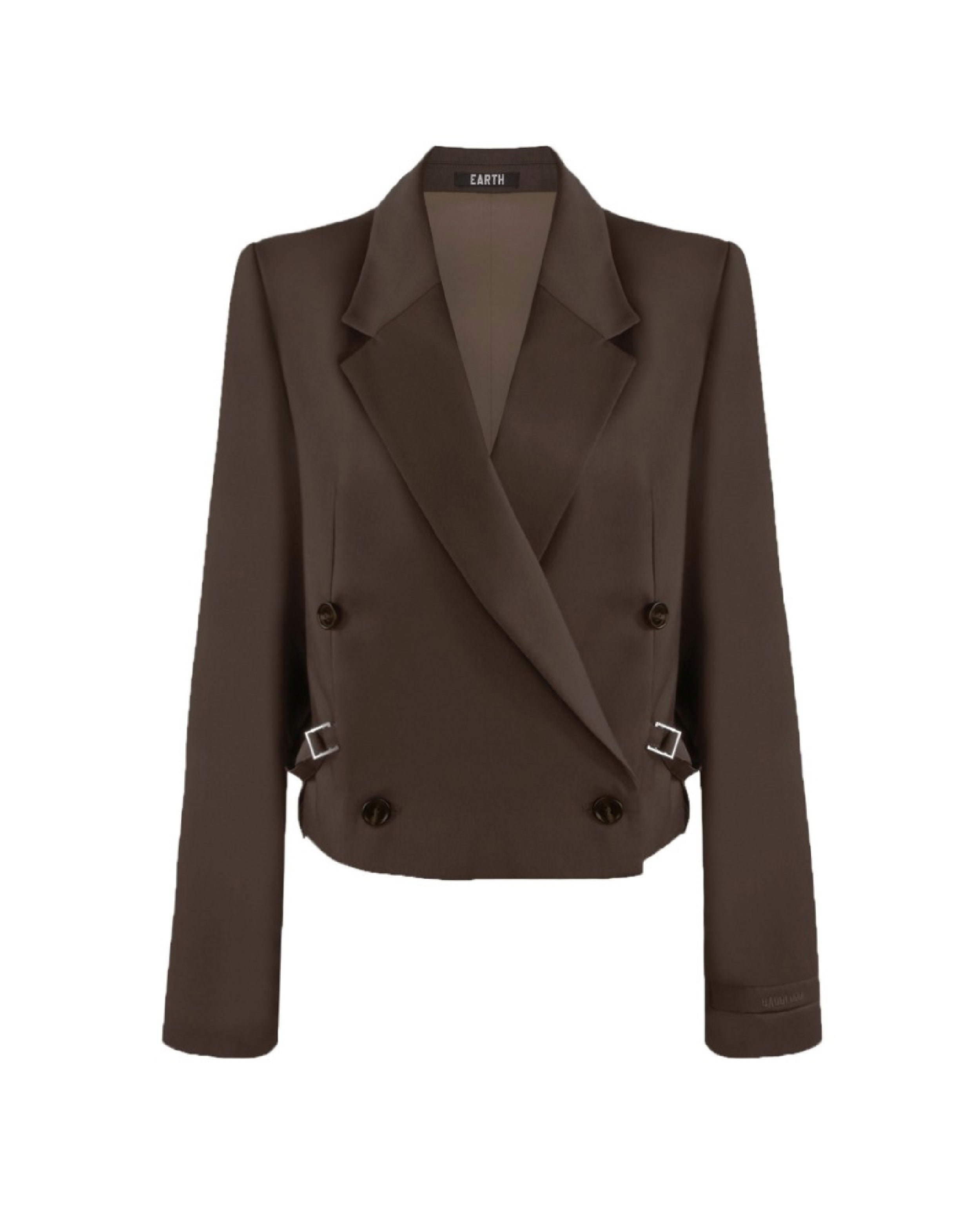 Badblood The Crop Blazer Espresso