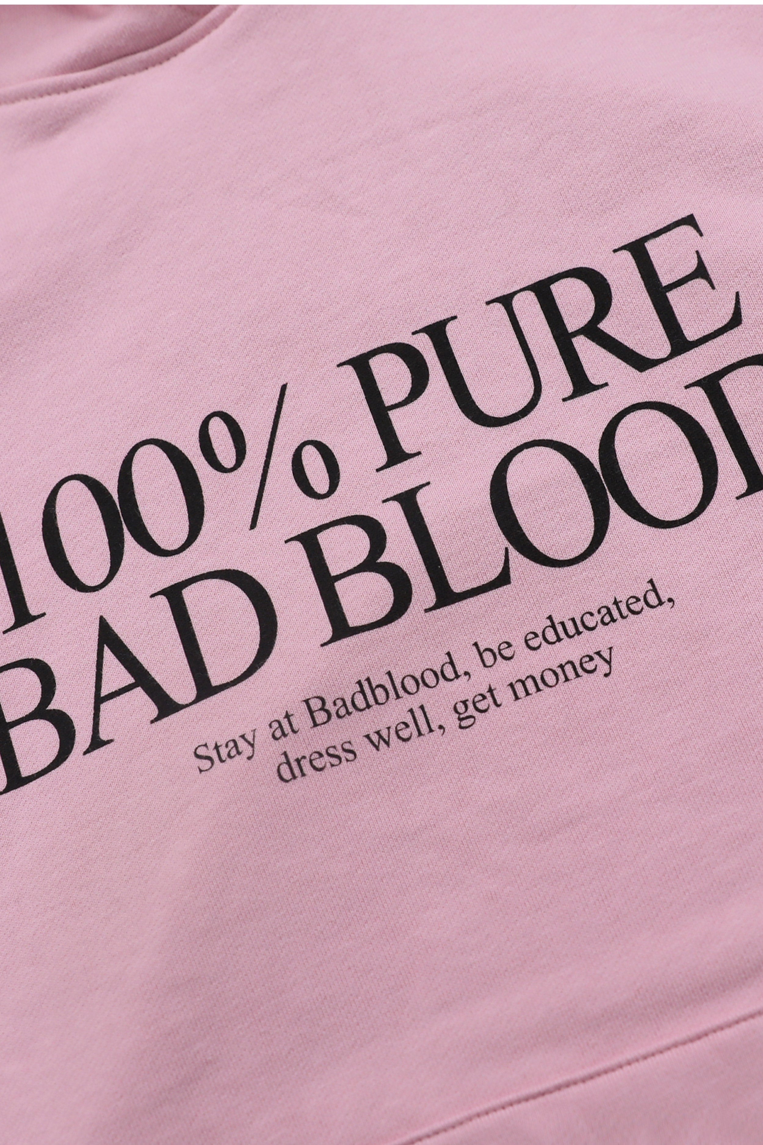 Badblood Pure Hood Large Fit Pink